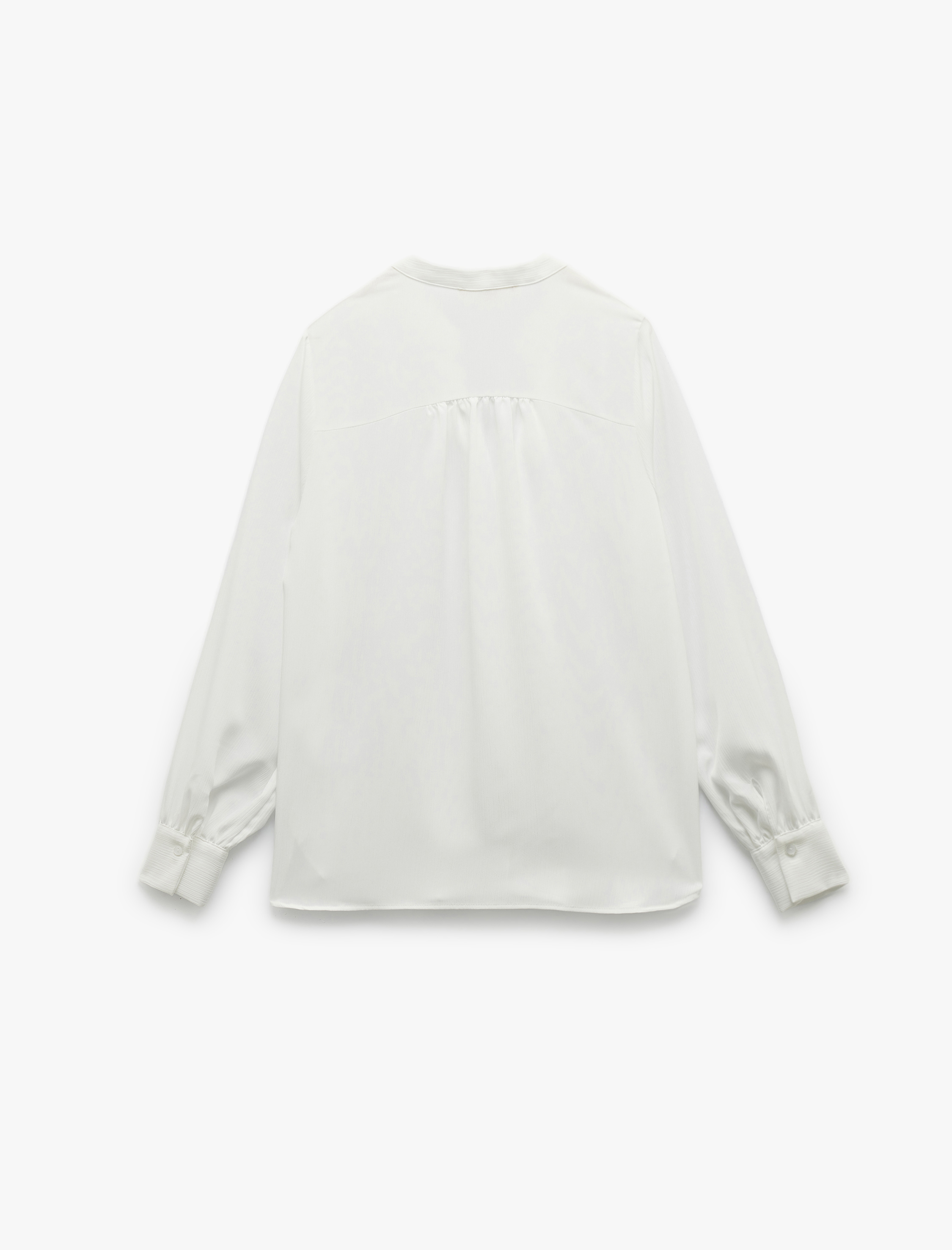   Regular Fit Uzun Kollu V Yaka Klasik Gömlek