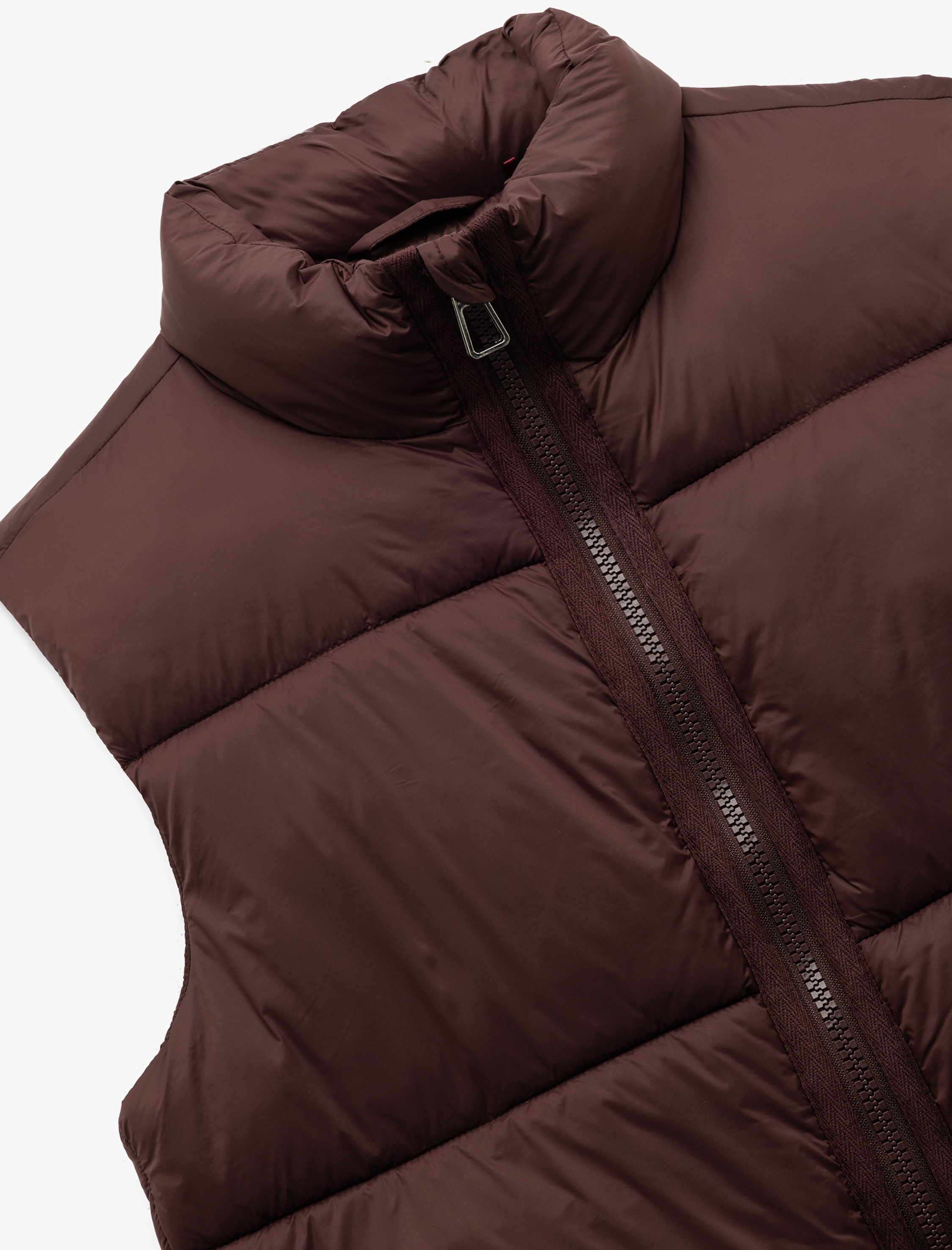   Dik Yaka Kolsuz Fermuarlı Su İtici Crop Şişme Yelek