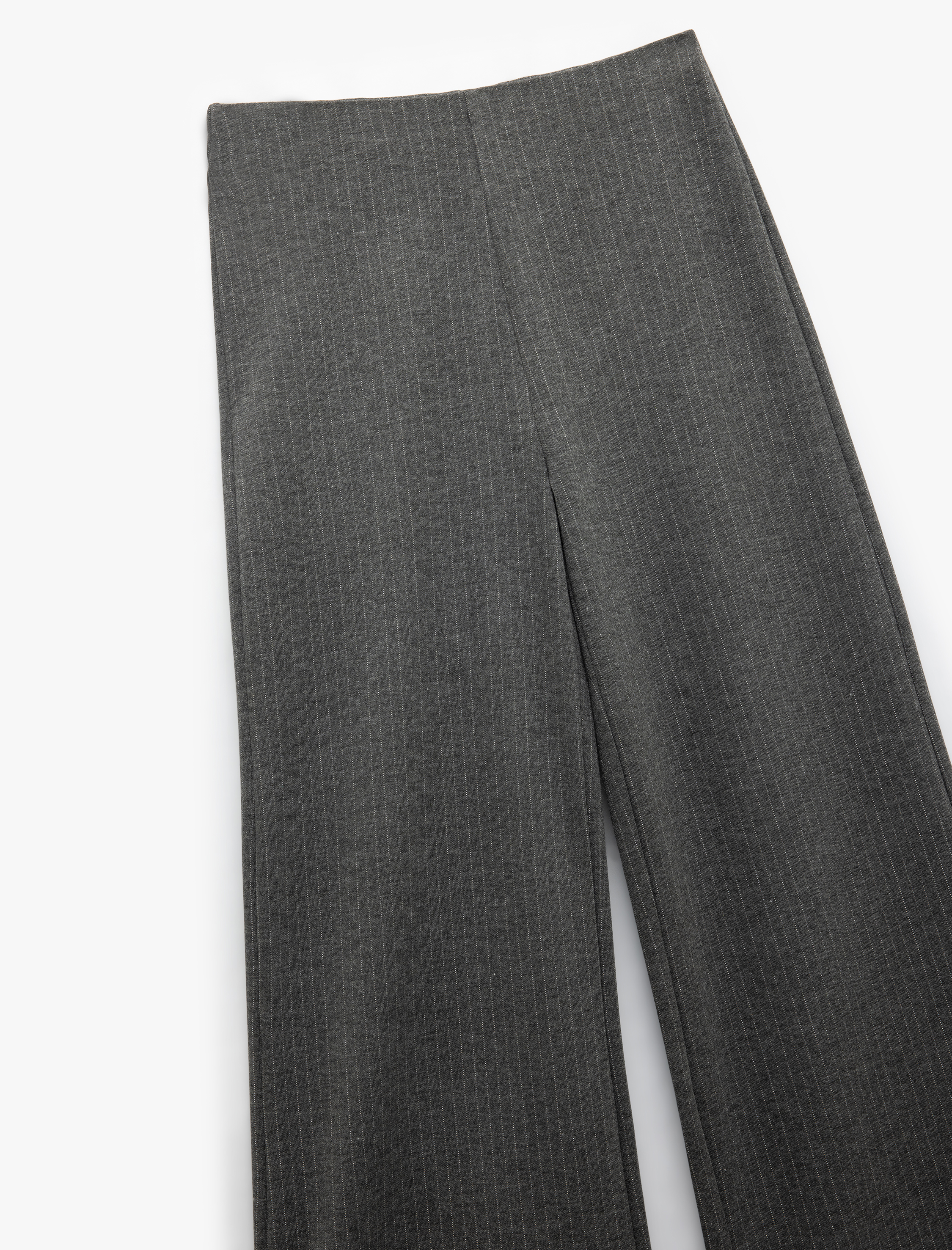   Metalik İplik Detaylı Geniş Paça Pantolon