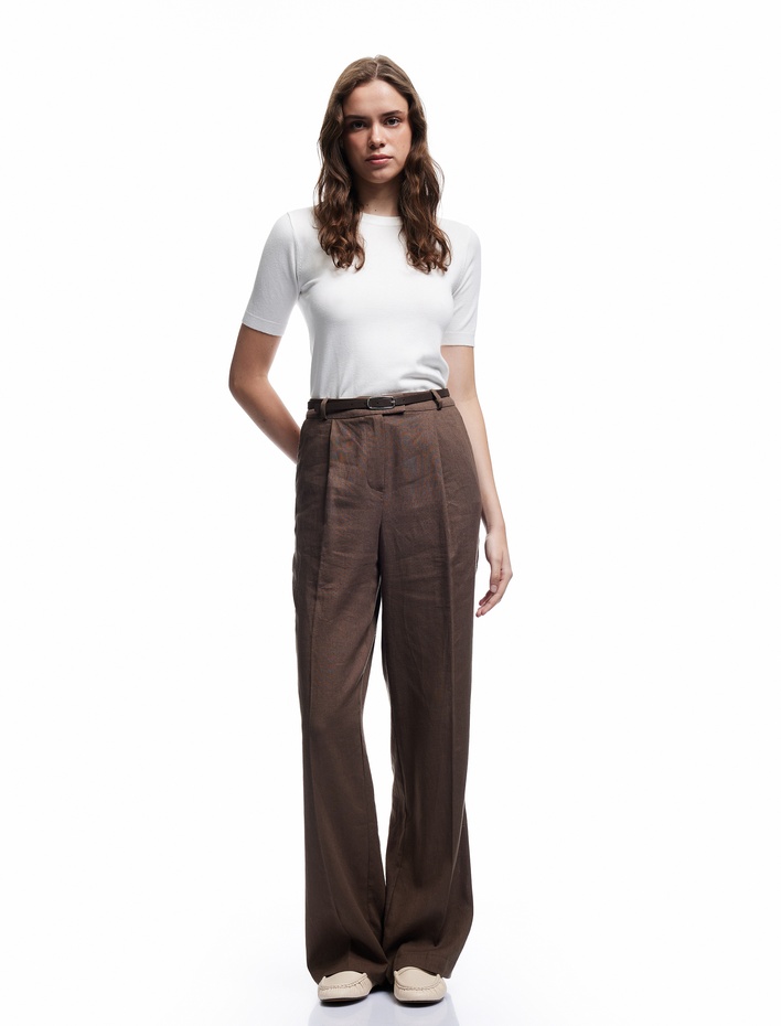  Kısa Kollu Bisiklet Yaka Basic Triko Kazak