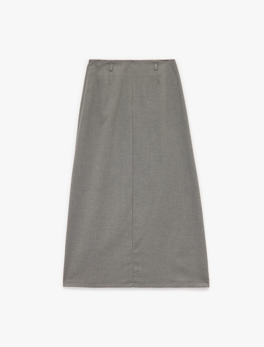   Regular Fit Standart Bel Midi Kalem Etek