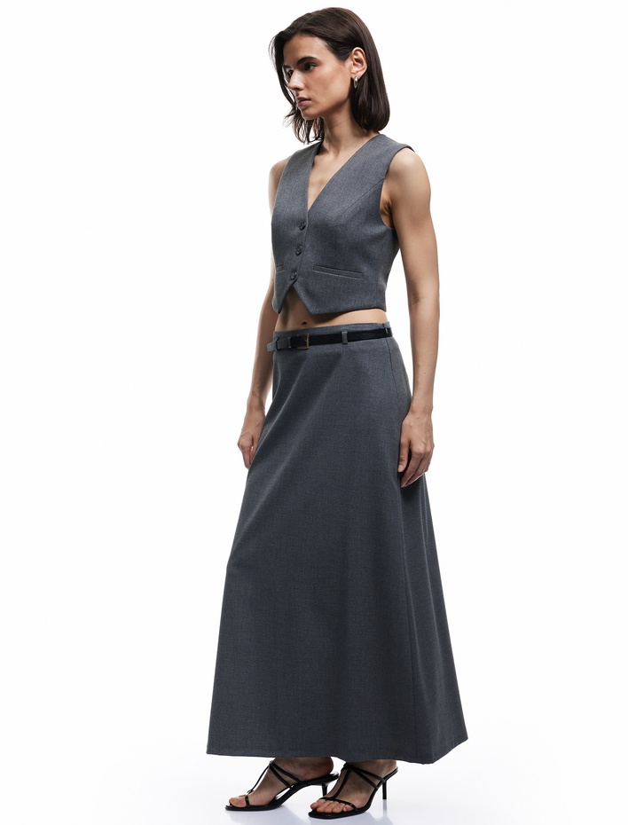  Regular Fit Standart Bel Midi Kalem Etek