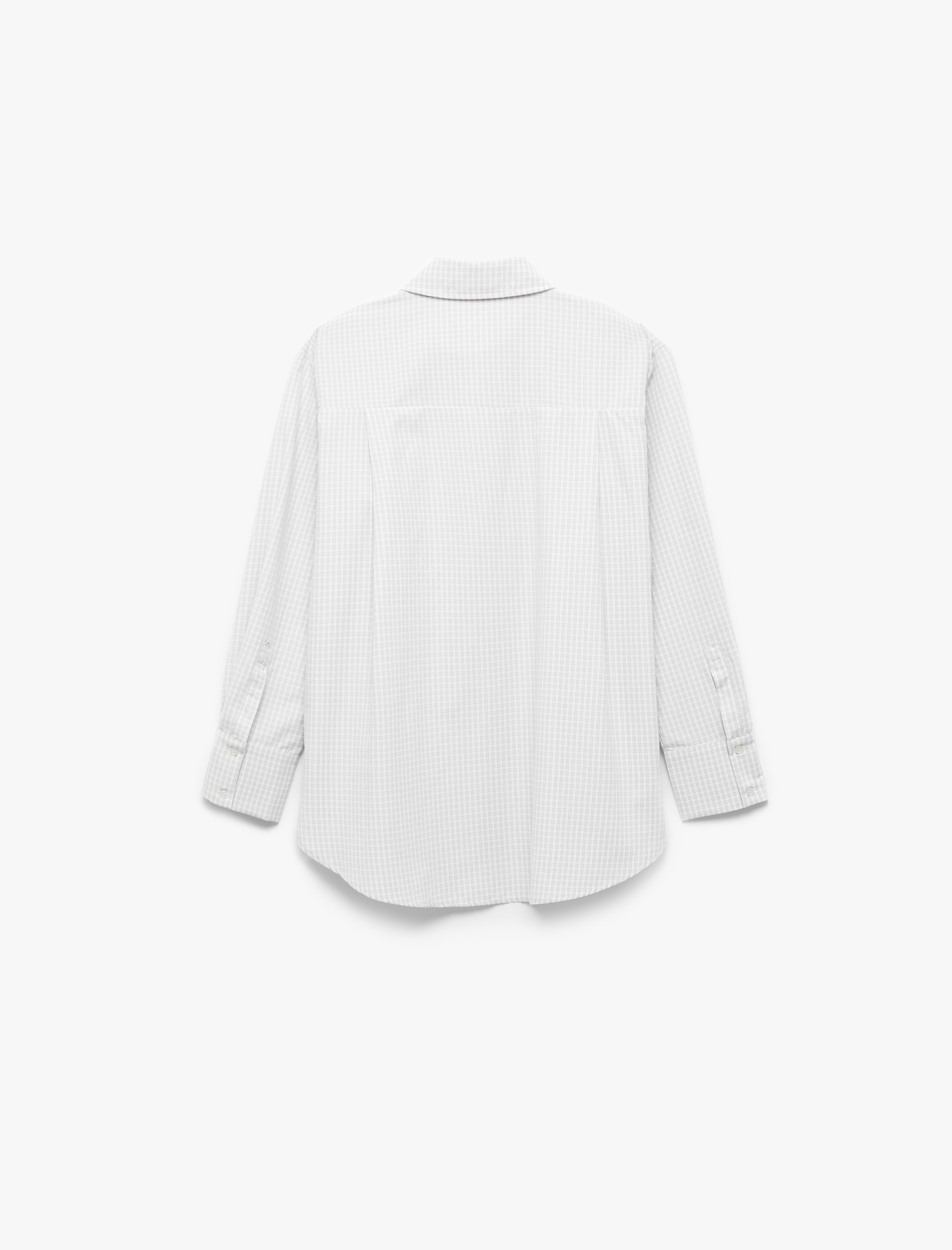   Rahat Kalıp Klasik Yaka Uzun Kollu Poplin Gömlek