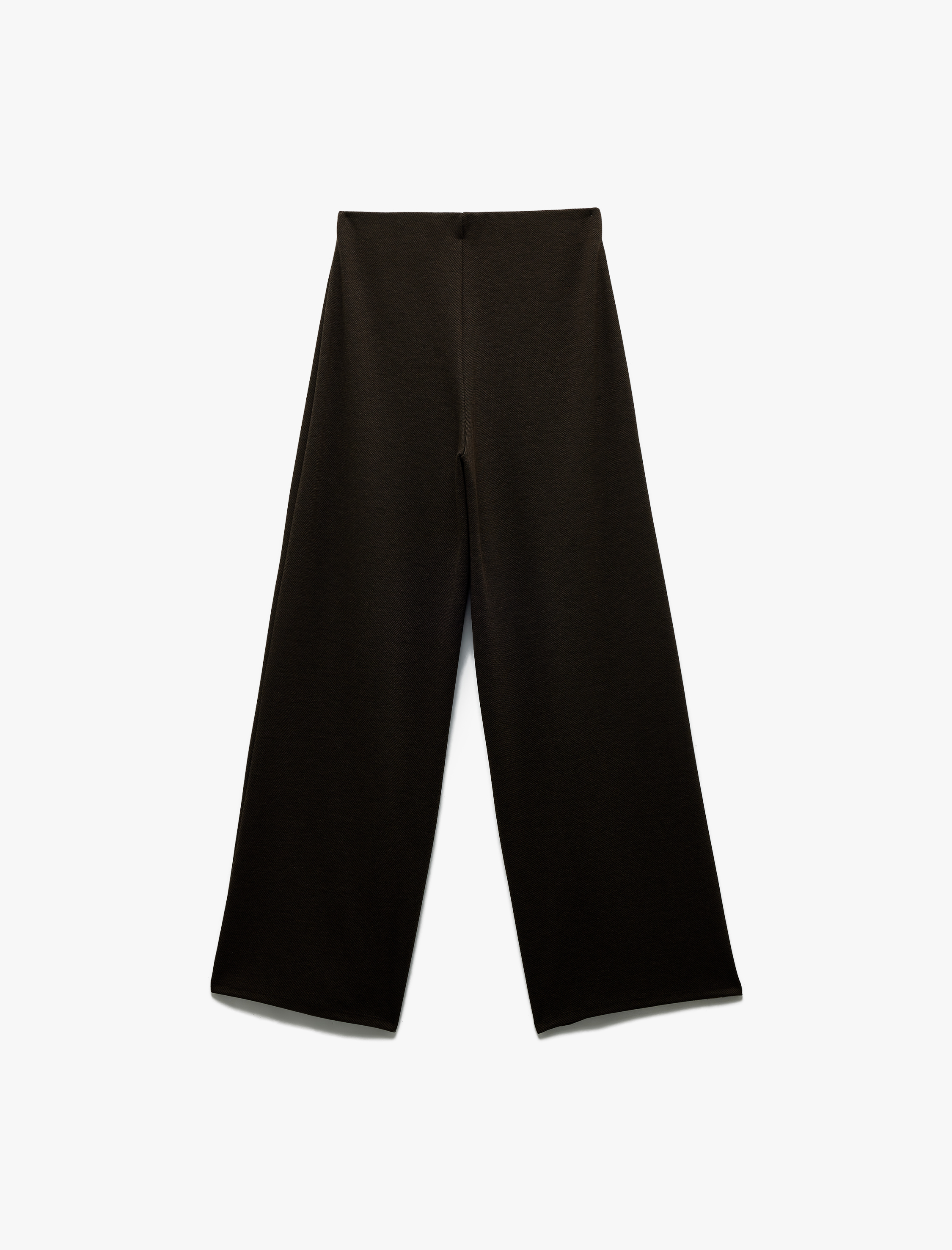   Normal Bel Regular Fit Uzun Geniş Paça Palazzo Pantolon