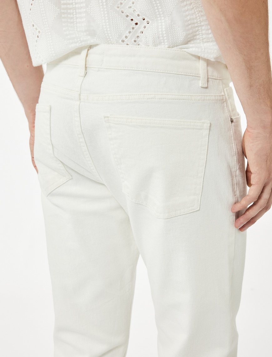   Normal Bel Cepli Straight Fit Jean Pantolon - Mark Jean