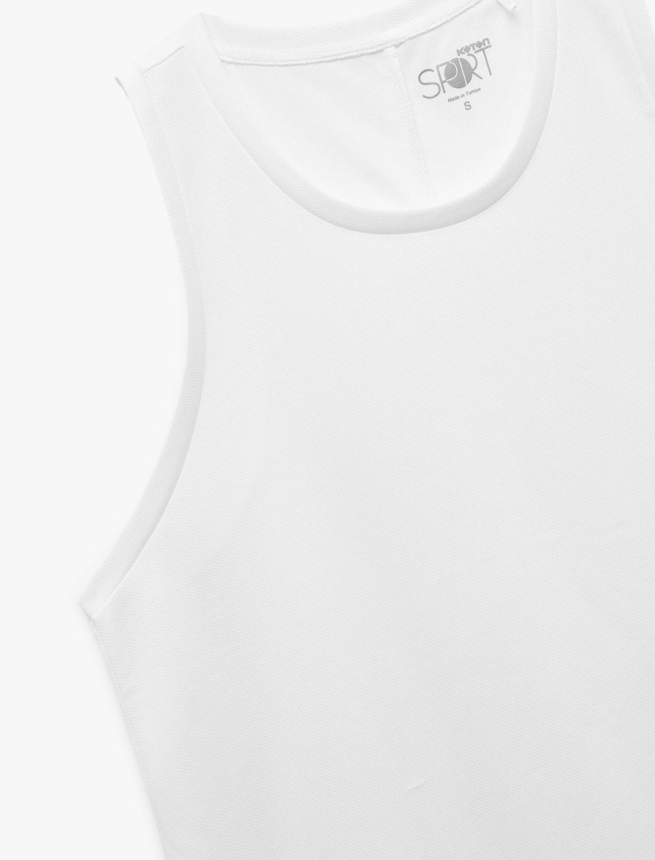   Kolsuz Bisiklet Yaka Basic Oversize Sporcu Atleti