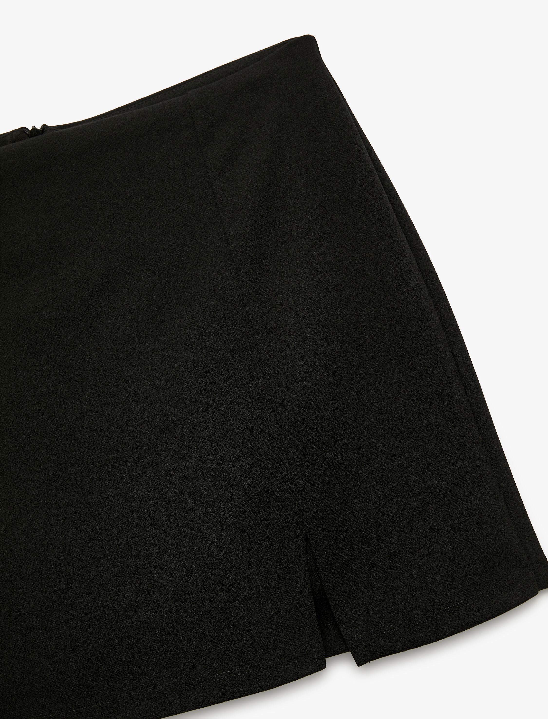   Krep Scuba Kumaş Mini Şort Etek