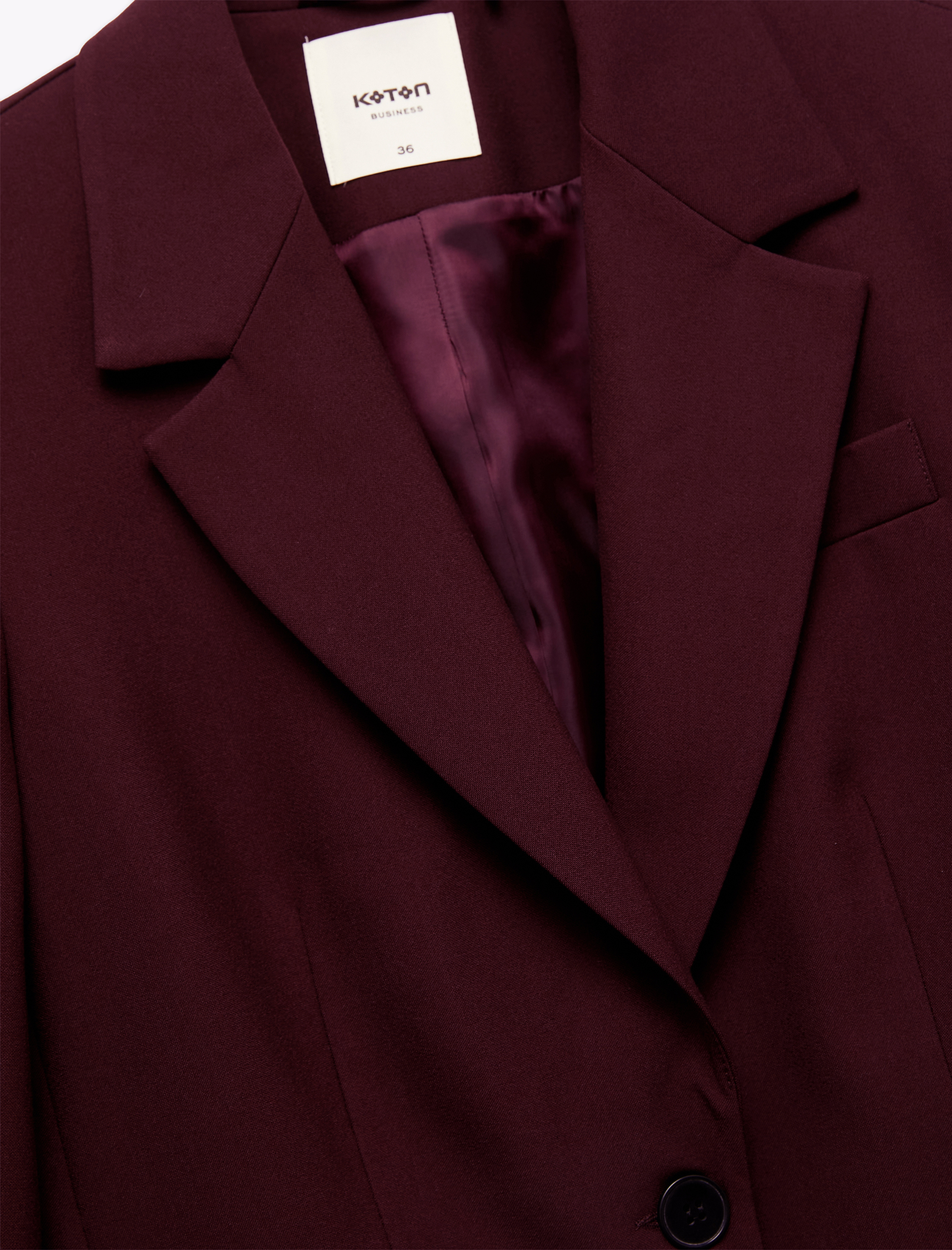   Regular Fit Kapaklı Cep Detaylı Uzun Kollu Kruvaze Blazer Ceket