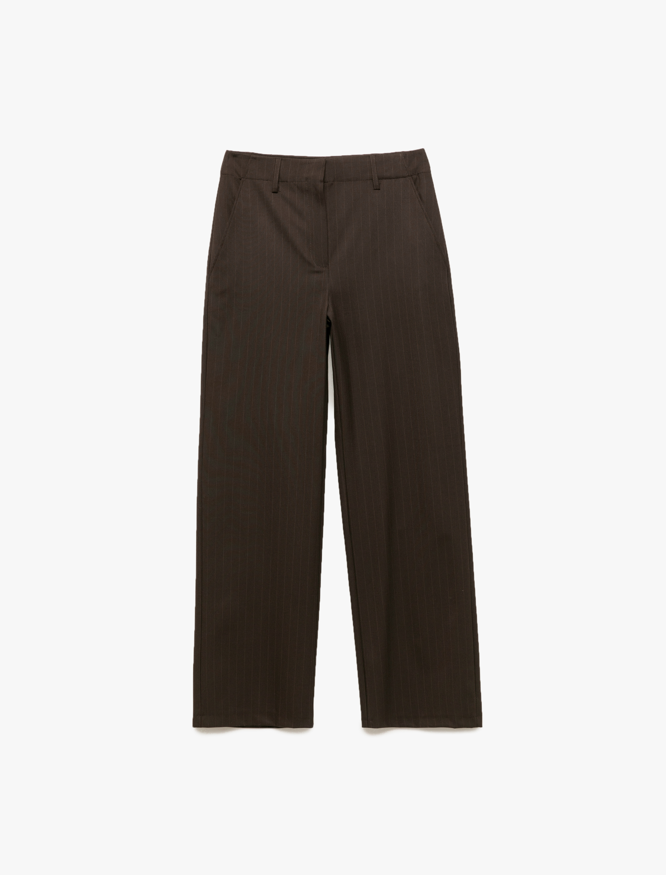   Cepli Yüksek Bel Geniş Paça Palazzo Pantolon