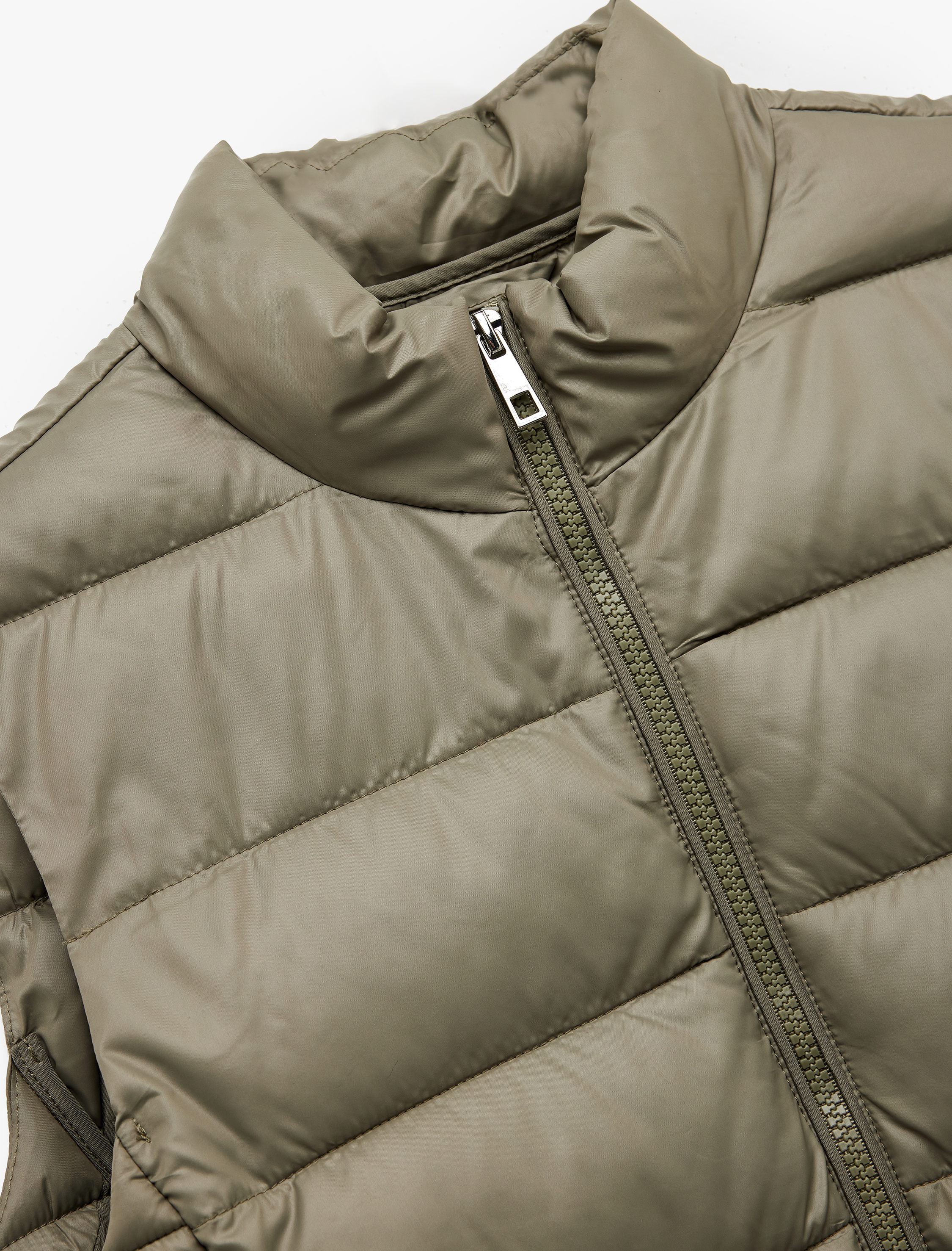   Kolsuz Dik Yaka Cepli Su İtici Fermuarlı Şişme Yelek