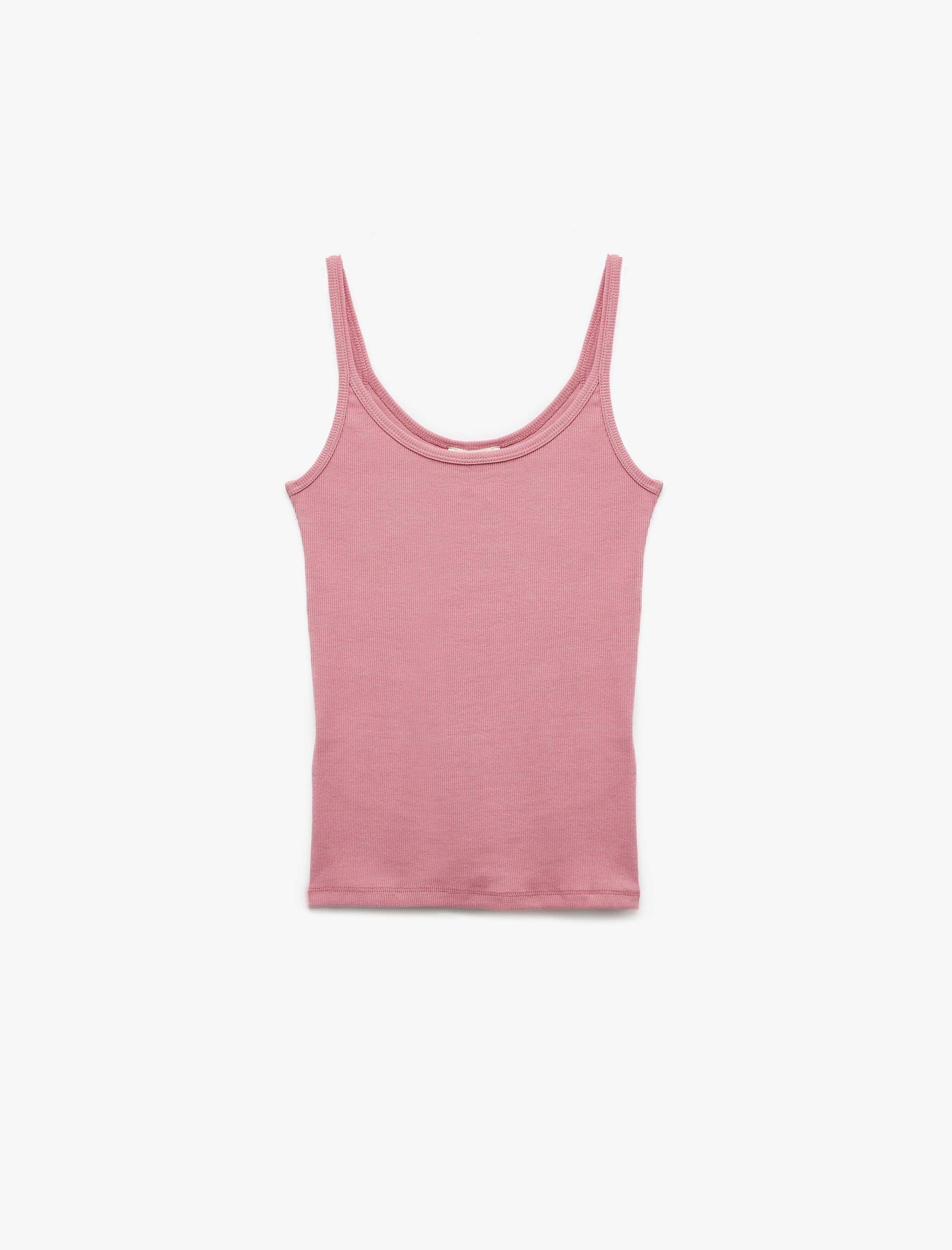   Pamuklu U Yaka Slim Fit Fitilli Atlet