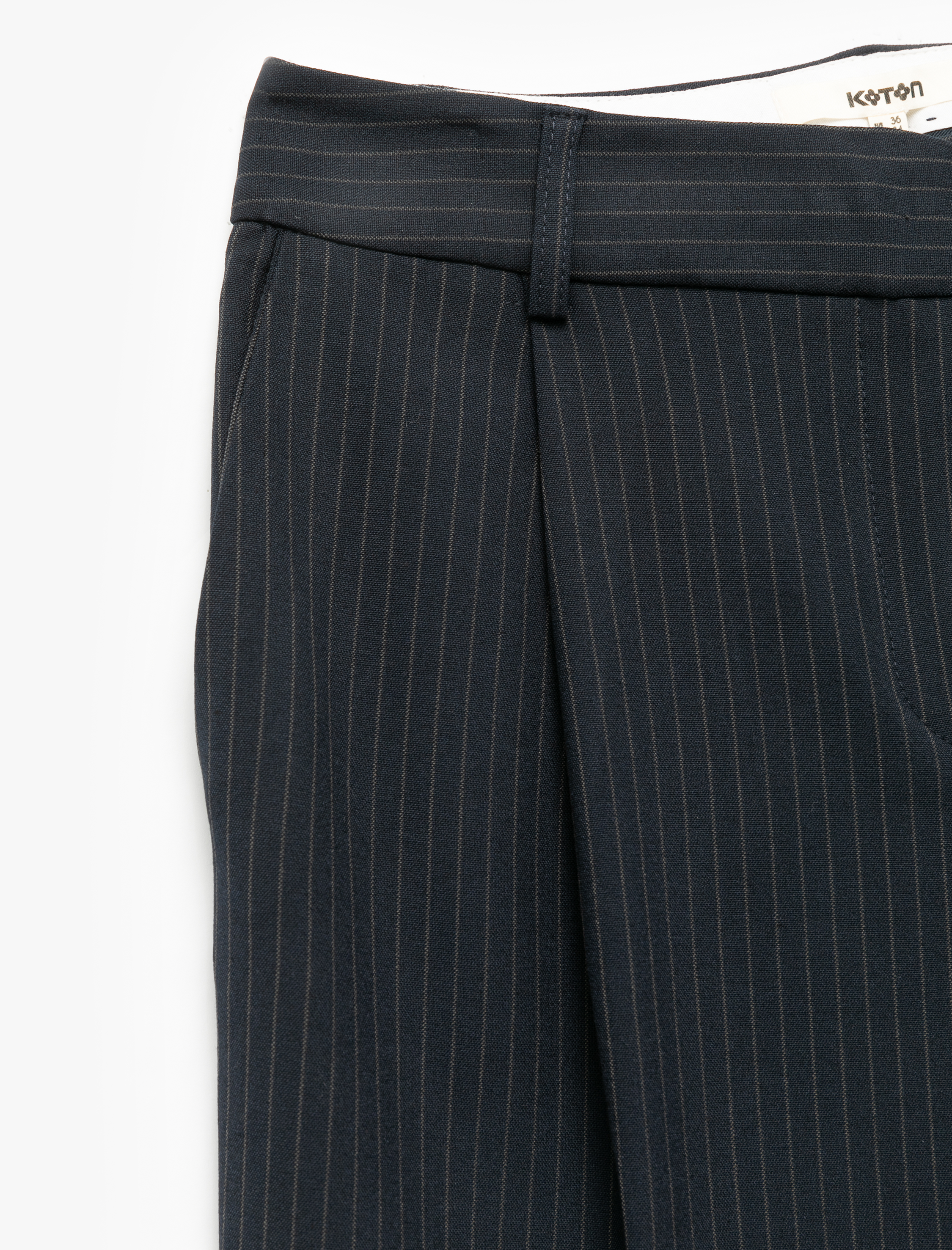   Cepli Pile Detaylı Yüksek Bel Geniş Paça Palazzo Pantolon