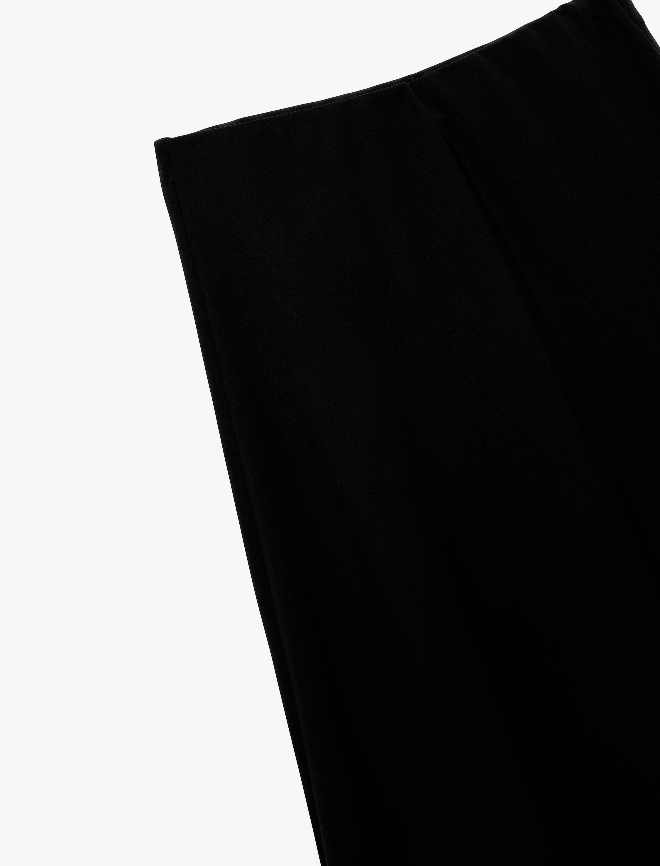   Regular Fit Midi Boy Saten Kloş Etek