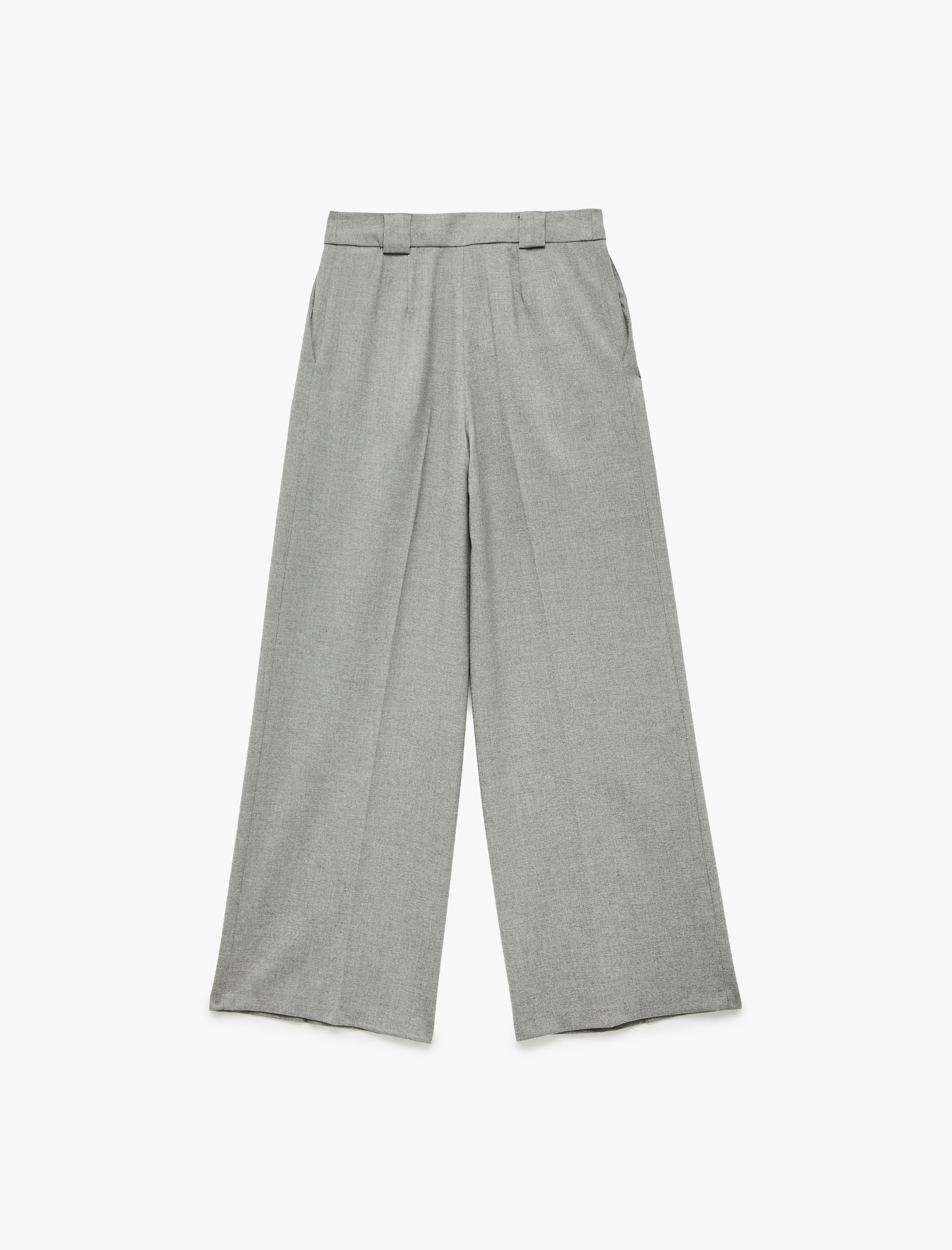   Cepli Geniş Paça Yüksek Bel Palazzo Pantolon