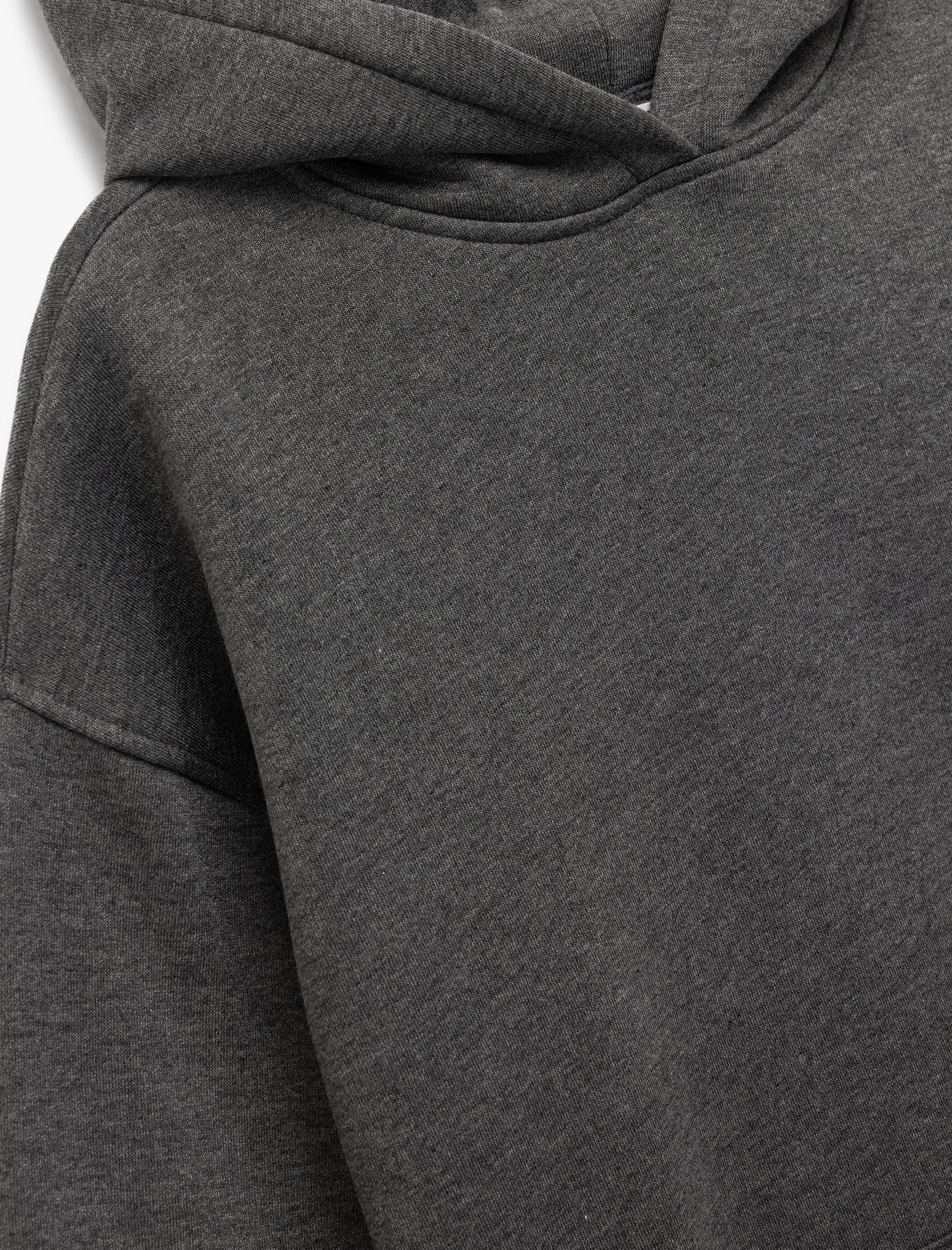   Şardonlu Uzun Kollu Kapüşonlu Oversize Sweatshirt