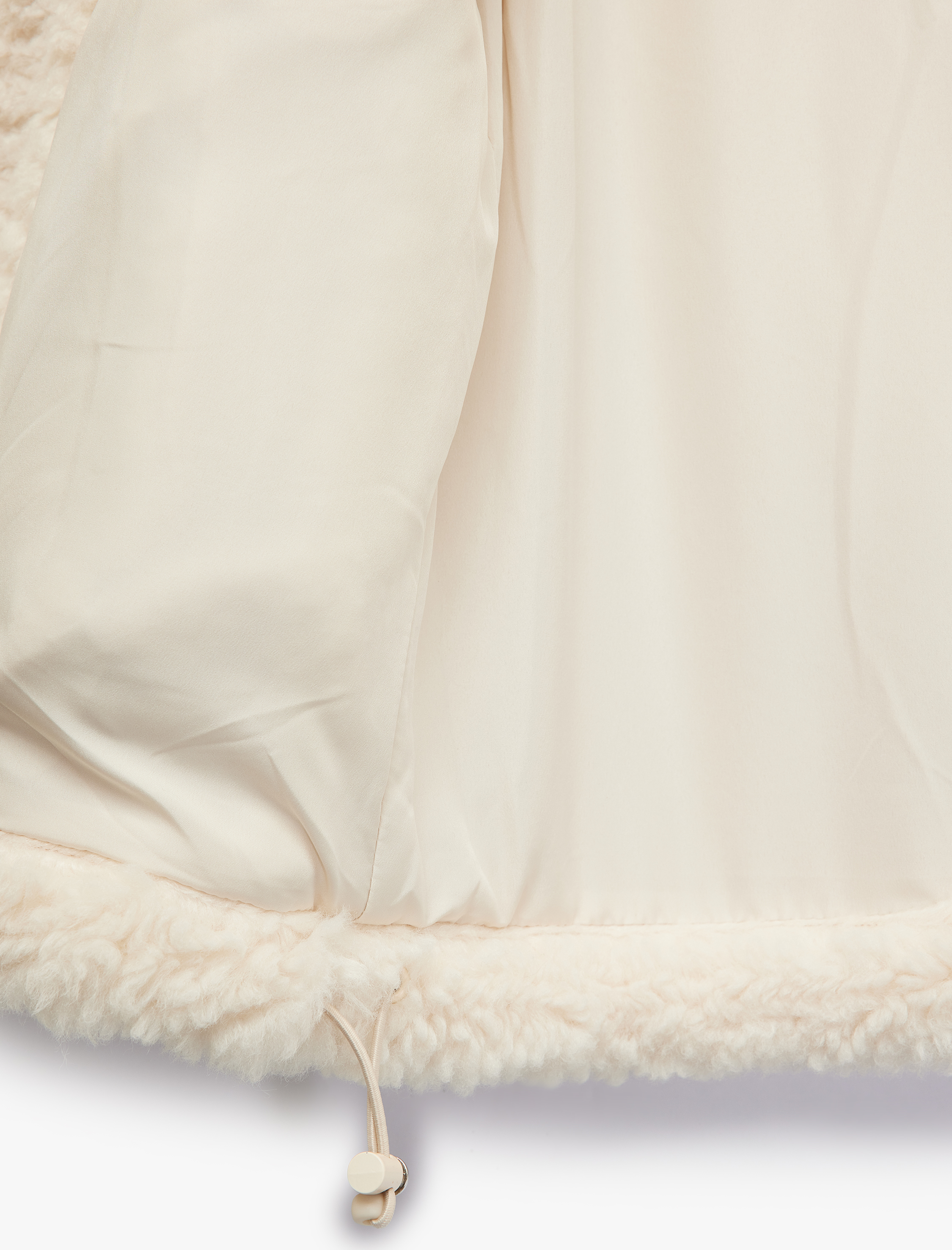   Cepli Dik Yaka Kolsuz Fermuarlı Crop Peluş Yelek