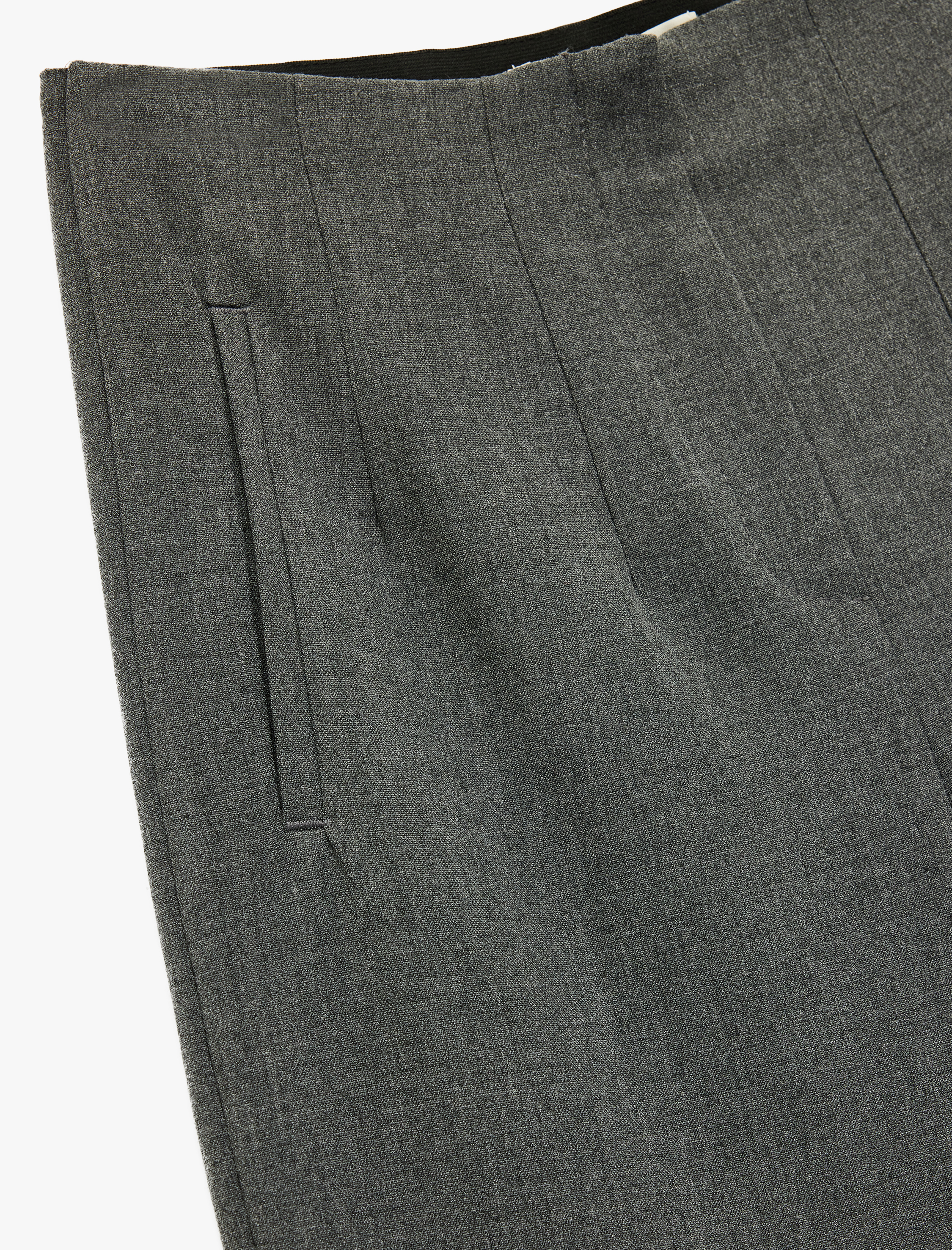   Slim Fit Fleto Cepli Cigarette Kumaş Pantolon