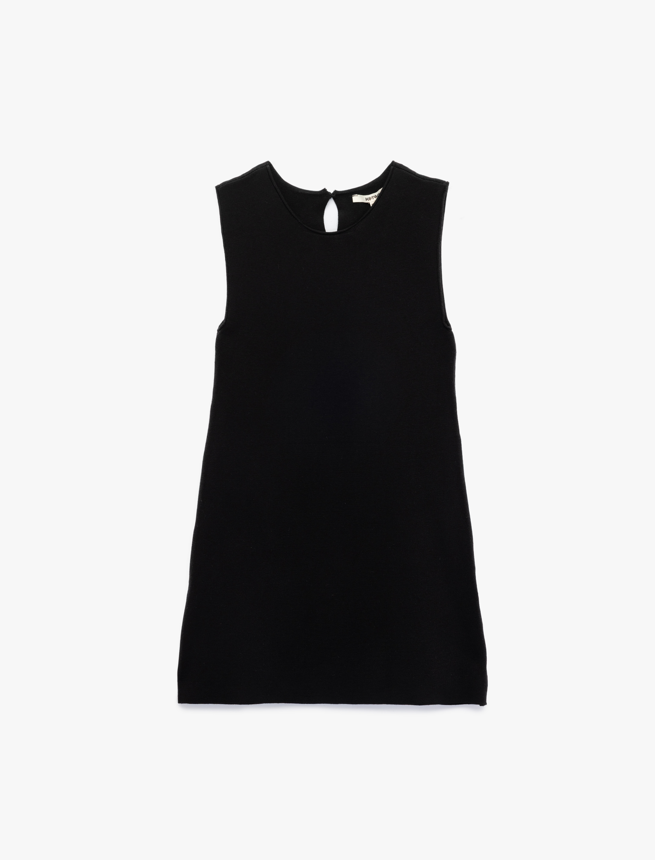 Kolsuz Bisiklet Yaka Mini Boy Triko Elbise