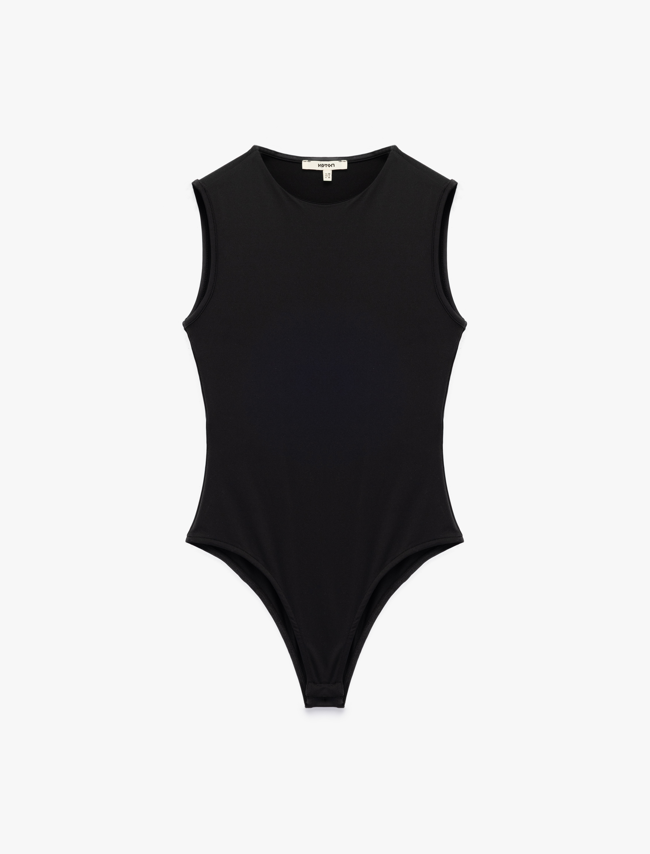   Slim Fit Kolsuz Bisiklet Yaka Bodysuit