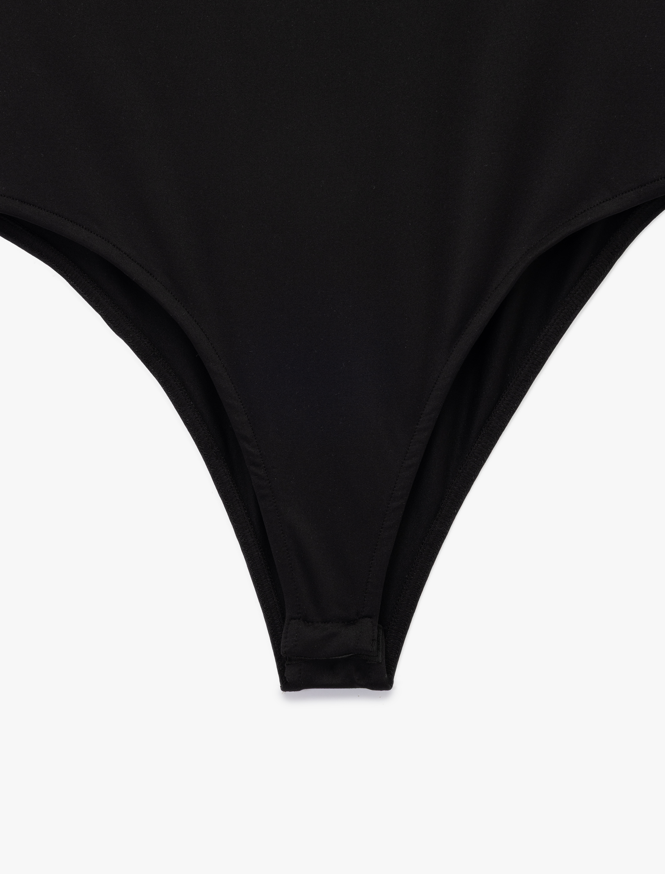   Slim Fit Kolsuz Bisiklet Yaka Bodysuit