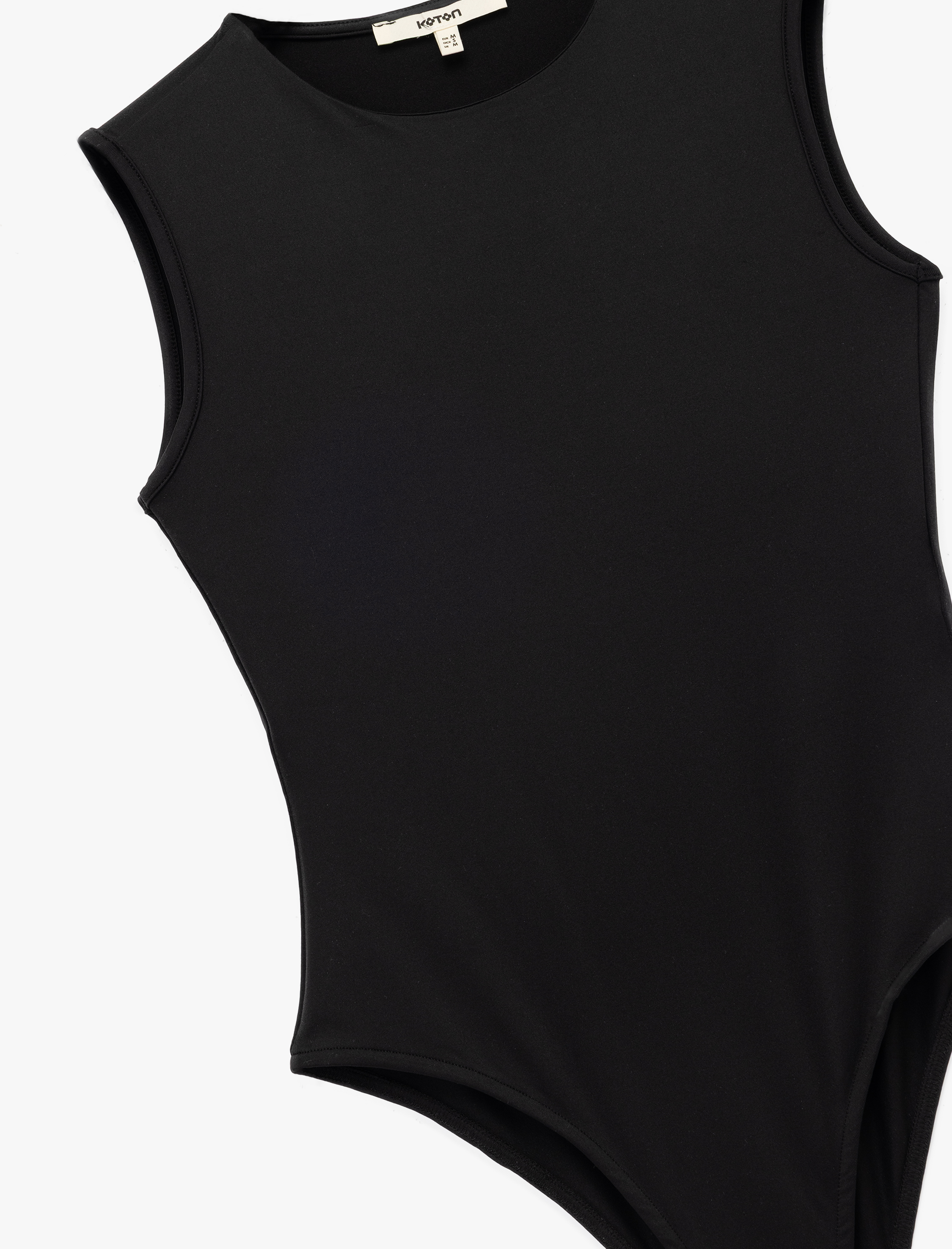   Slim Fit Kolsuz Bisiklet Yaka Bodysuit