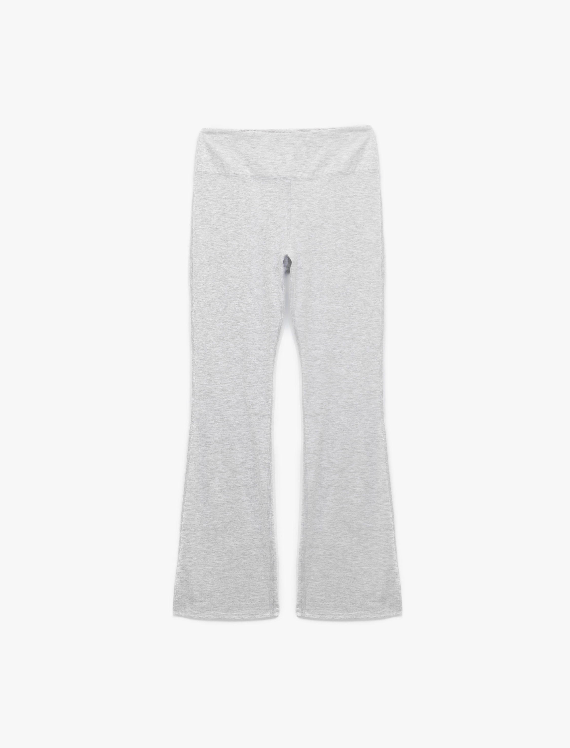   Yüksek Bel Slim Fit İspanyol Paça Spor Tayt