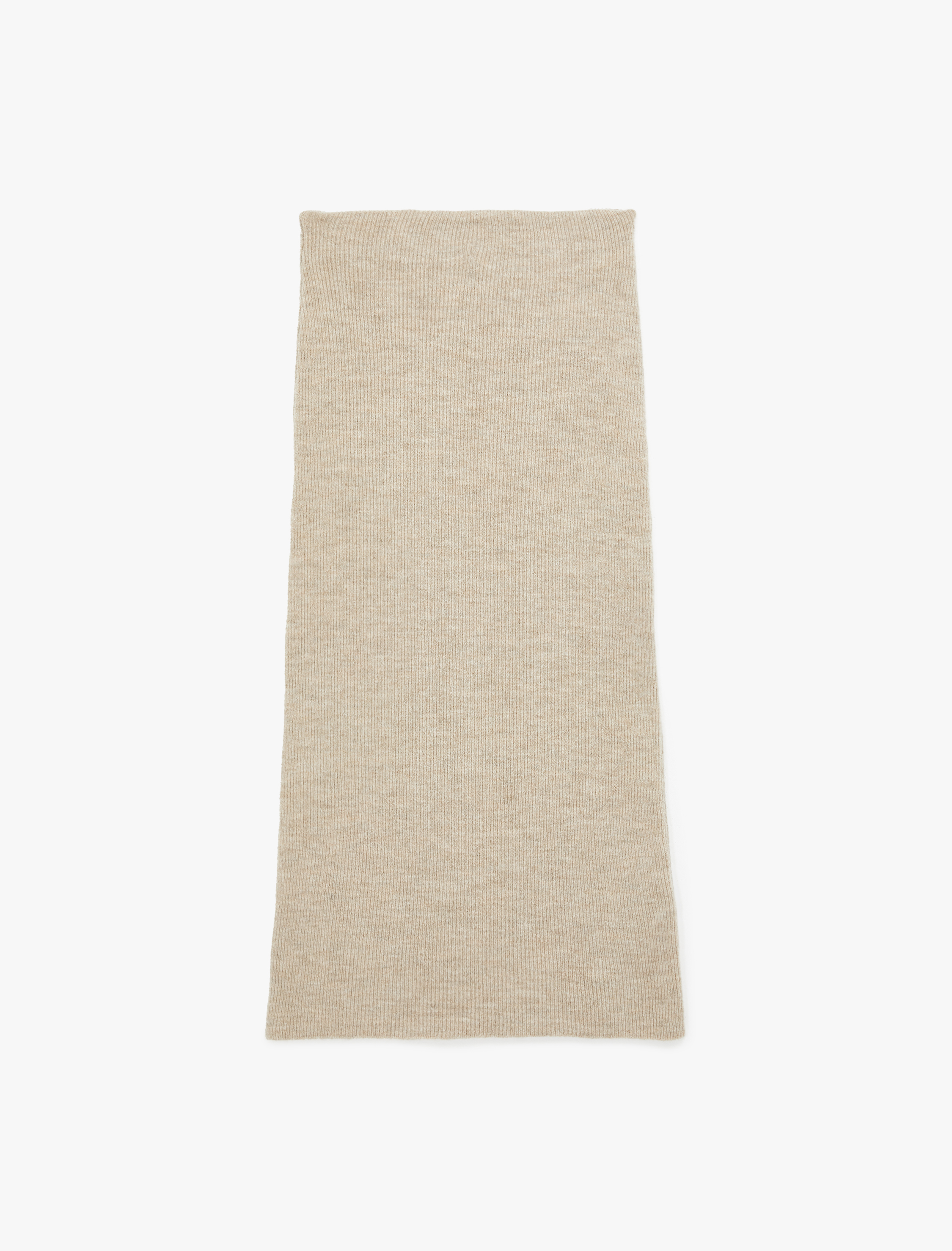   Beli Lastikli Uzun Kalem Triko Etek