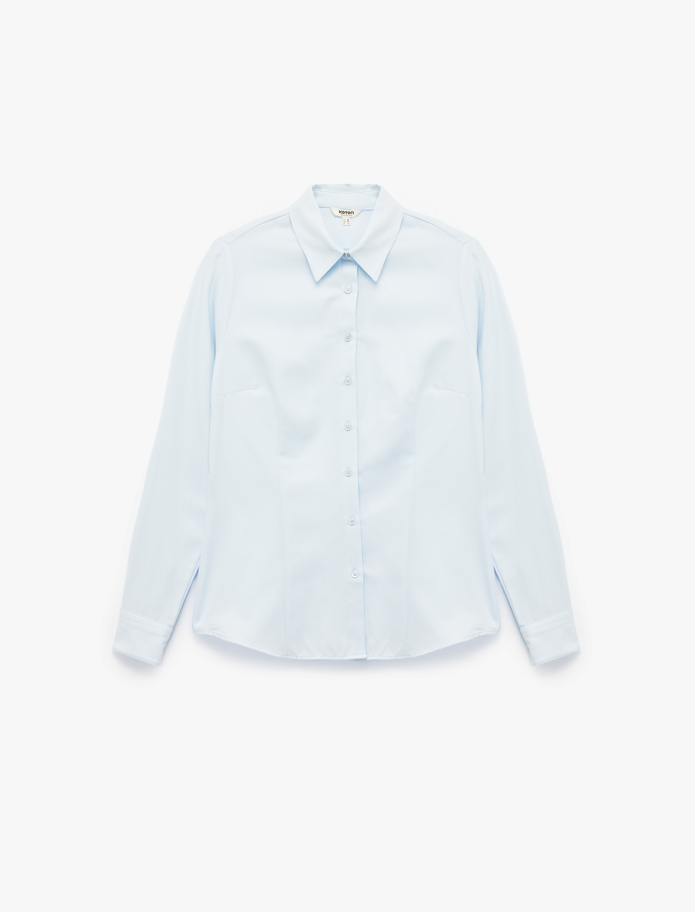   Slim Fit Uzun Kollu Klasik Yaka Poplin Gömlek