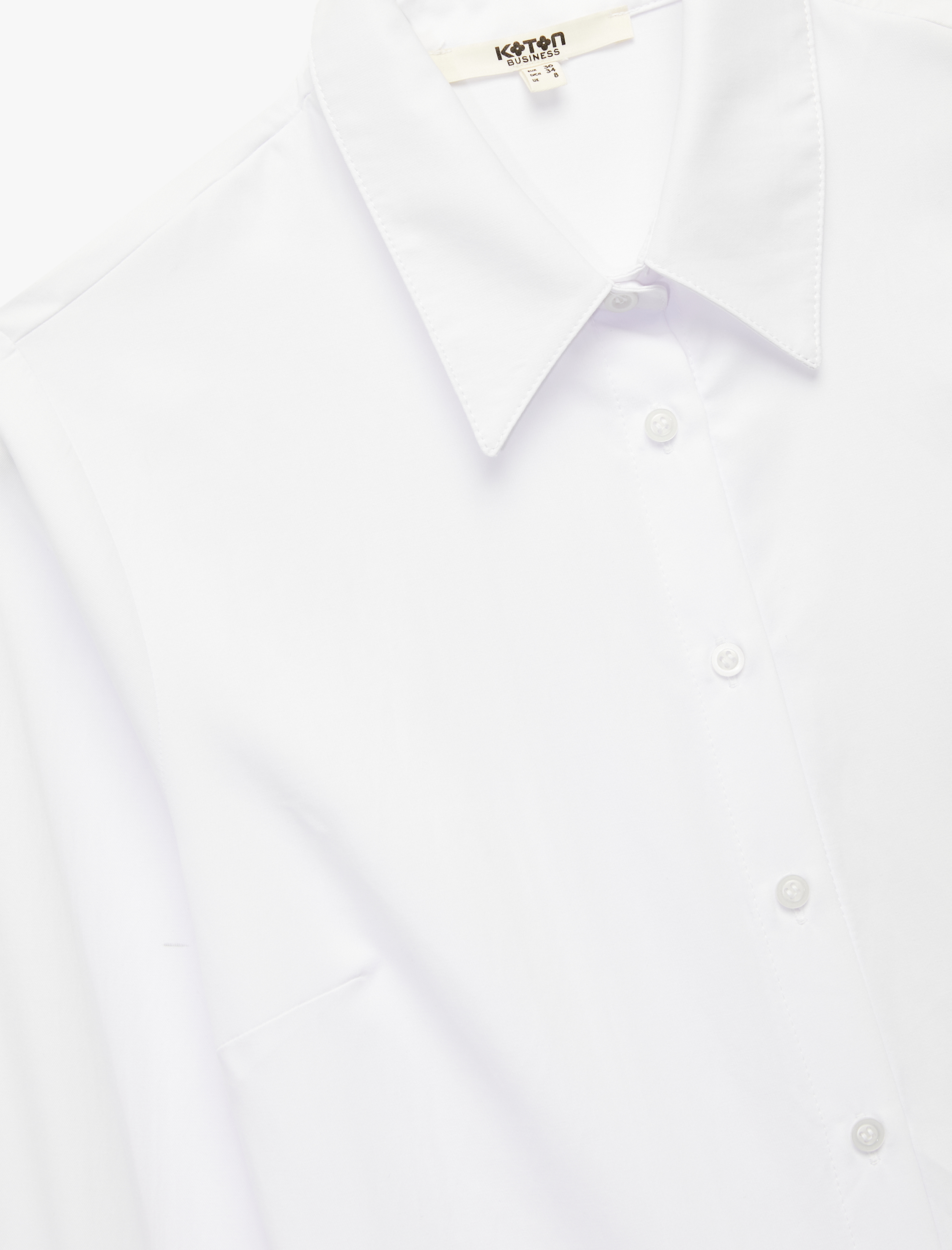   Düğmeli Uzun Kollu Regular Fit Poplin Gömlek