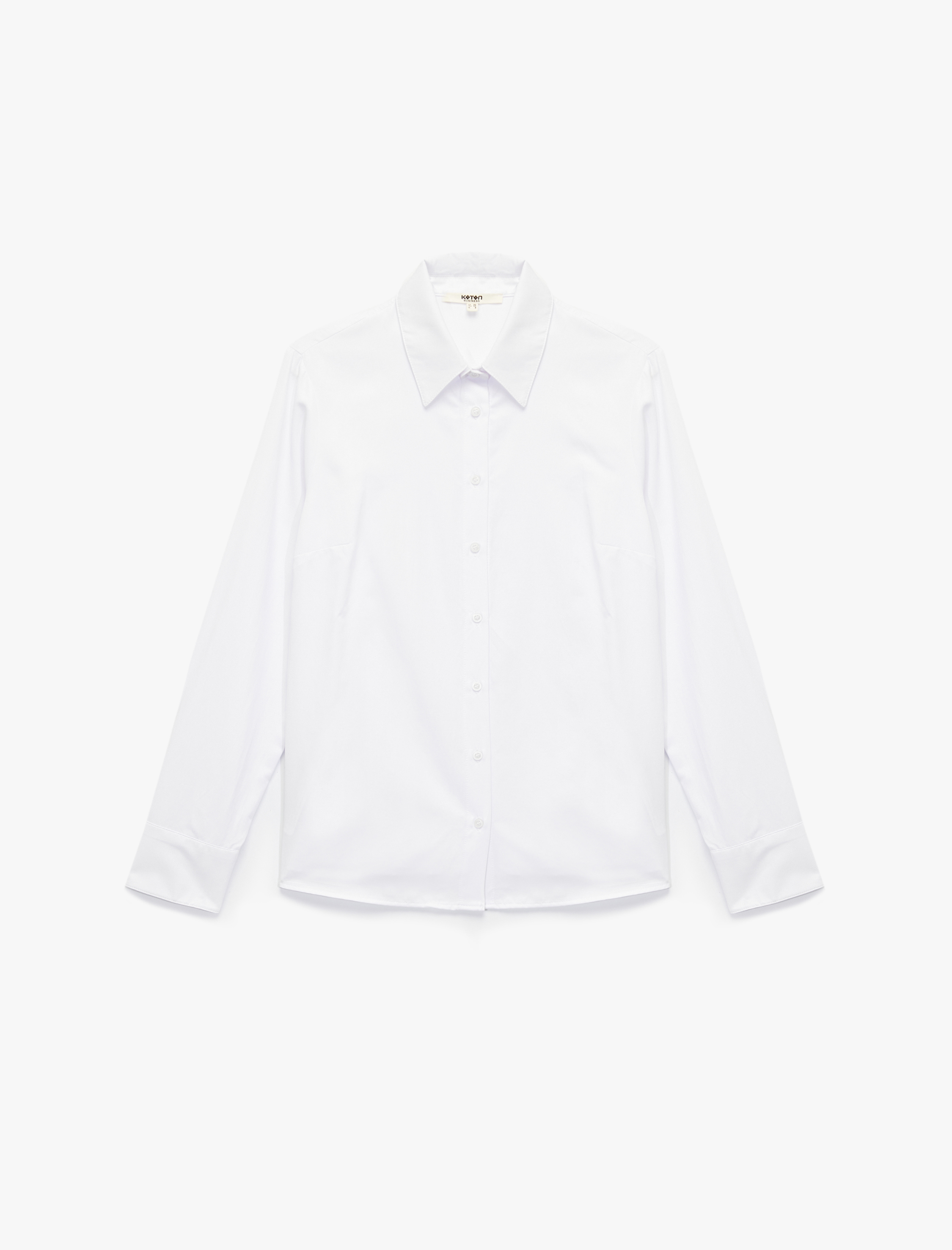   Düğmeli Uzun Kollu Regular Fit Poplin Gömlek