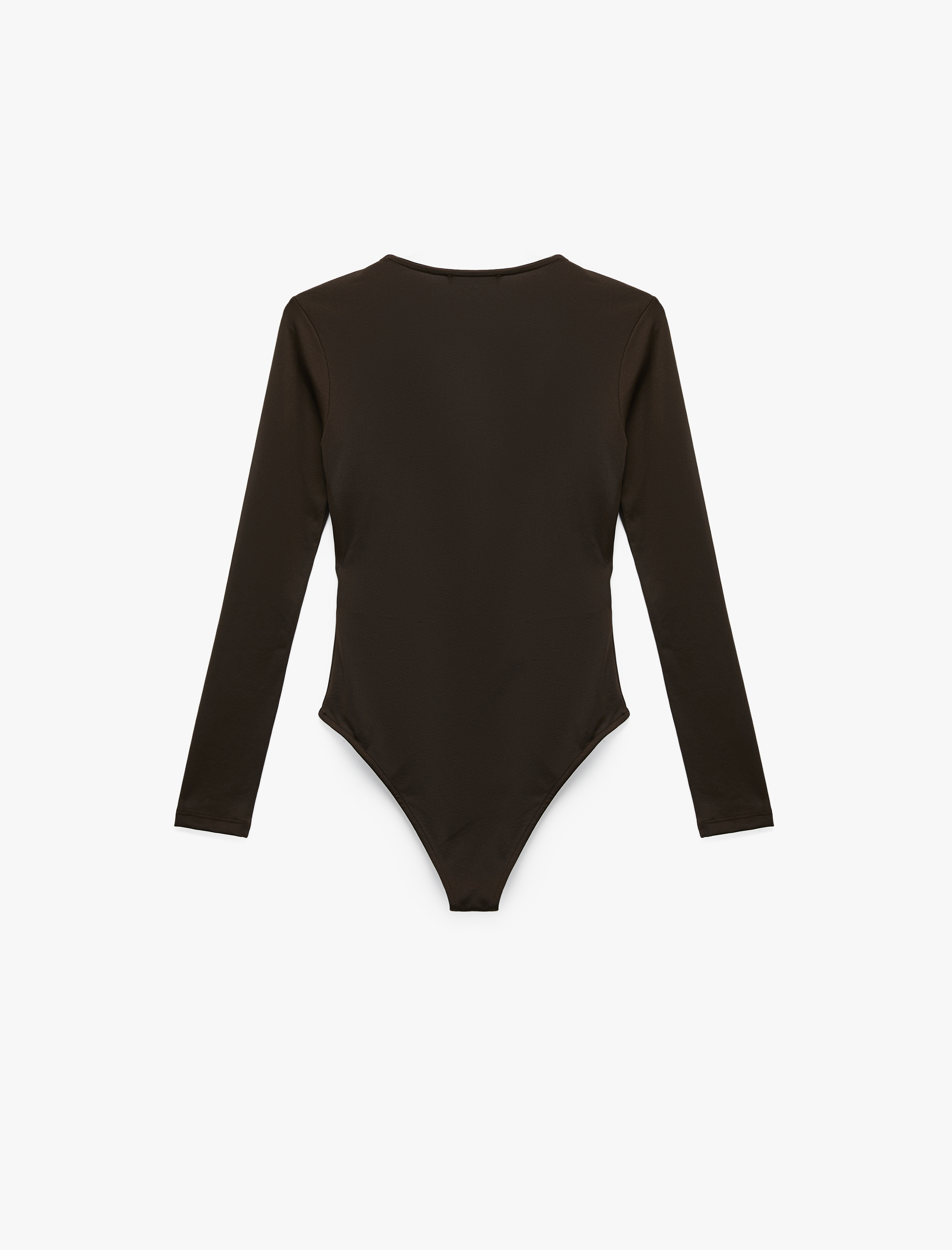   Slim Fit Uzun Kollu Bisiklet Yaka Bodysuit