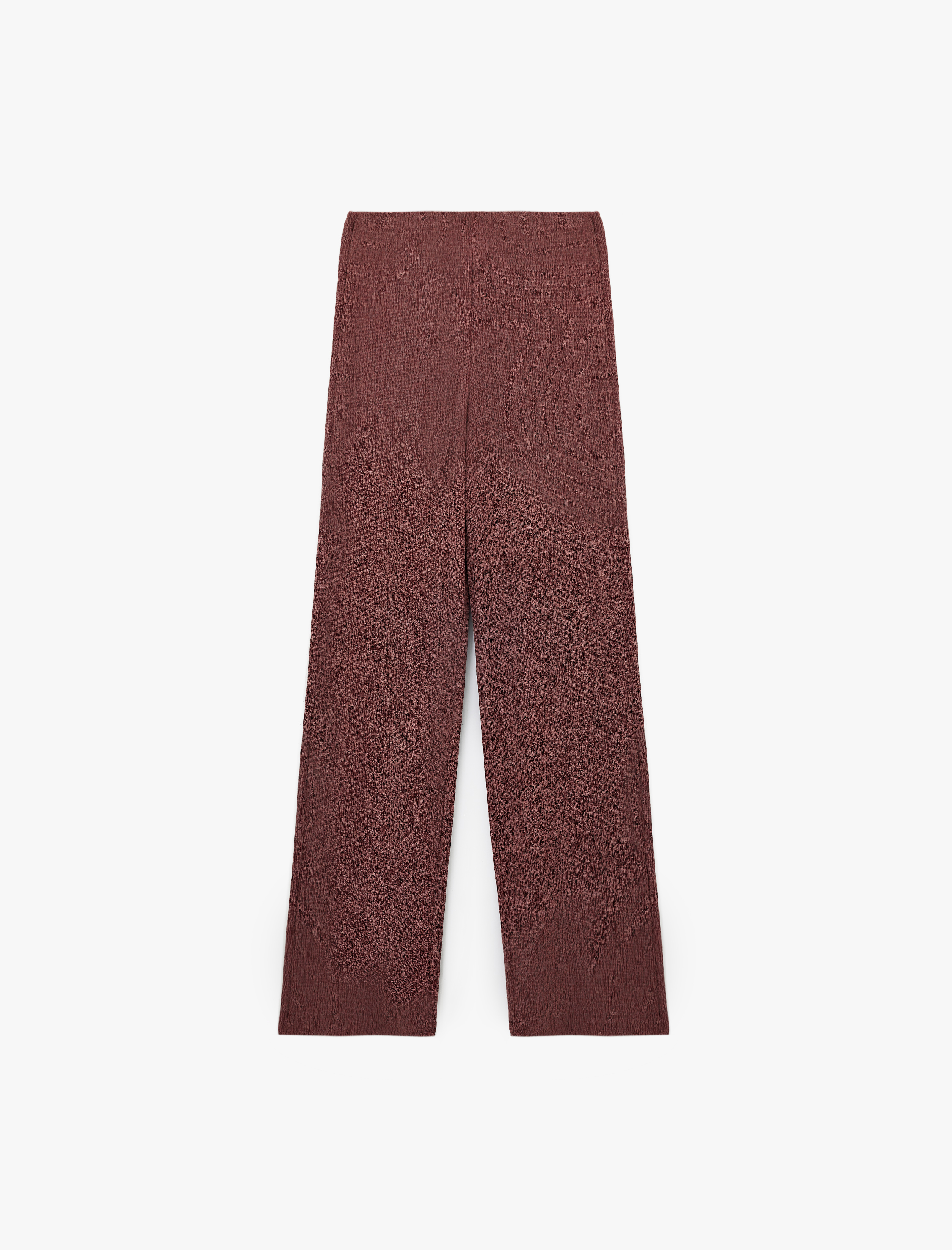   Bürümcük Kumaş Slim Fit Uzun Düz Paça Pantolon