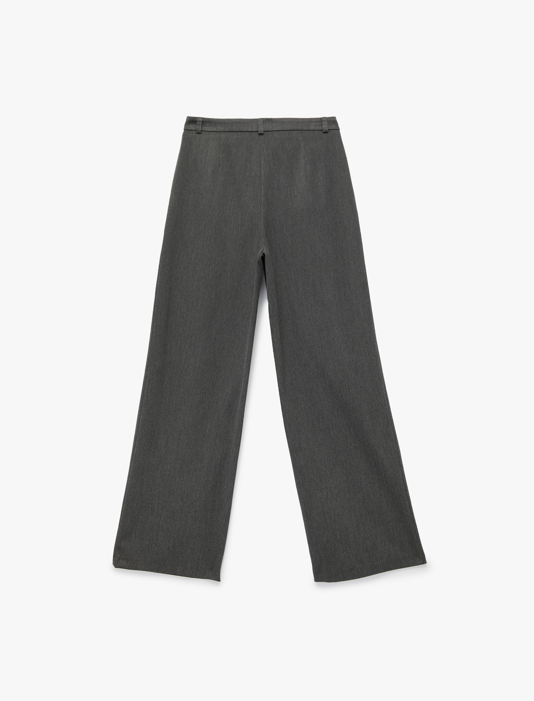   Cepli Pile Detaylı Yüksek Bel Palazzo Pantolon