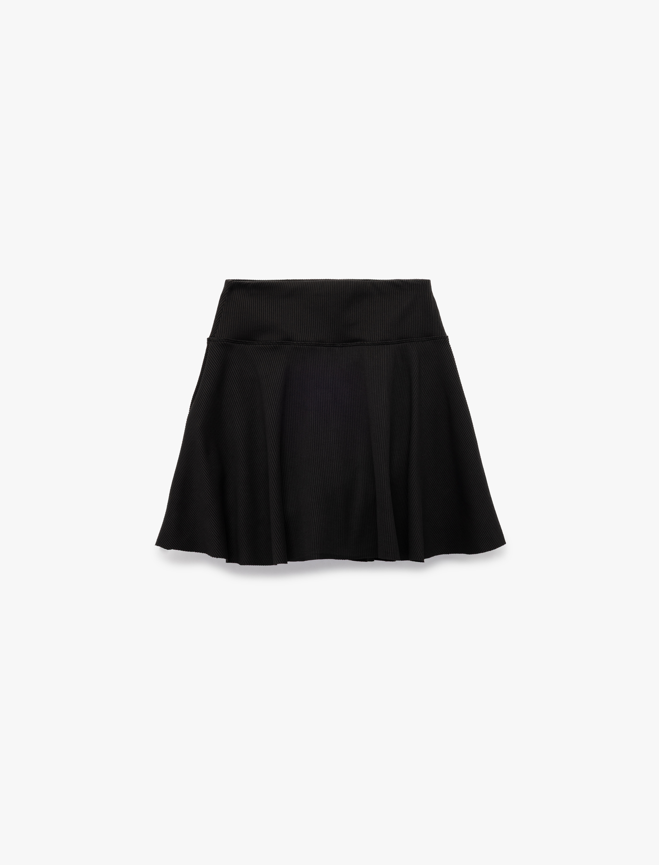   Rahat Kalıp Yüksek Bel Pileli Şort Etek