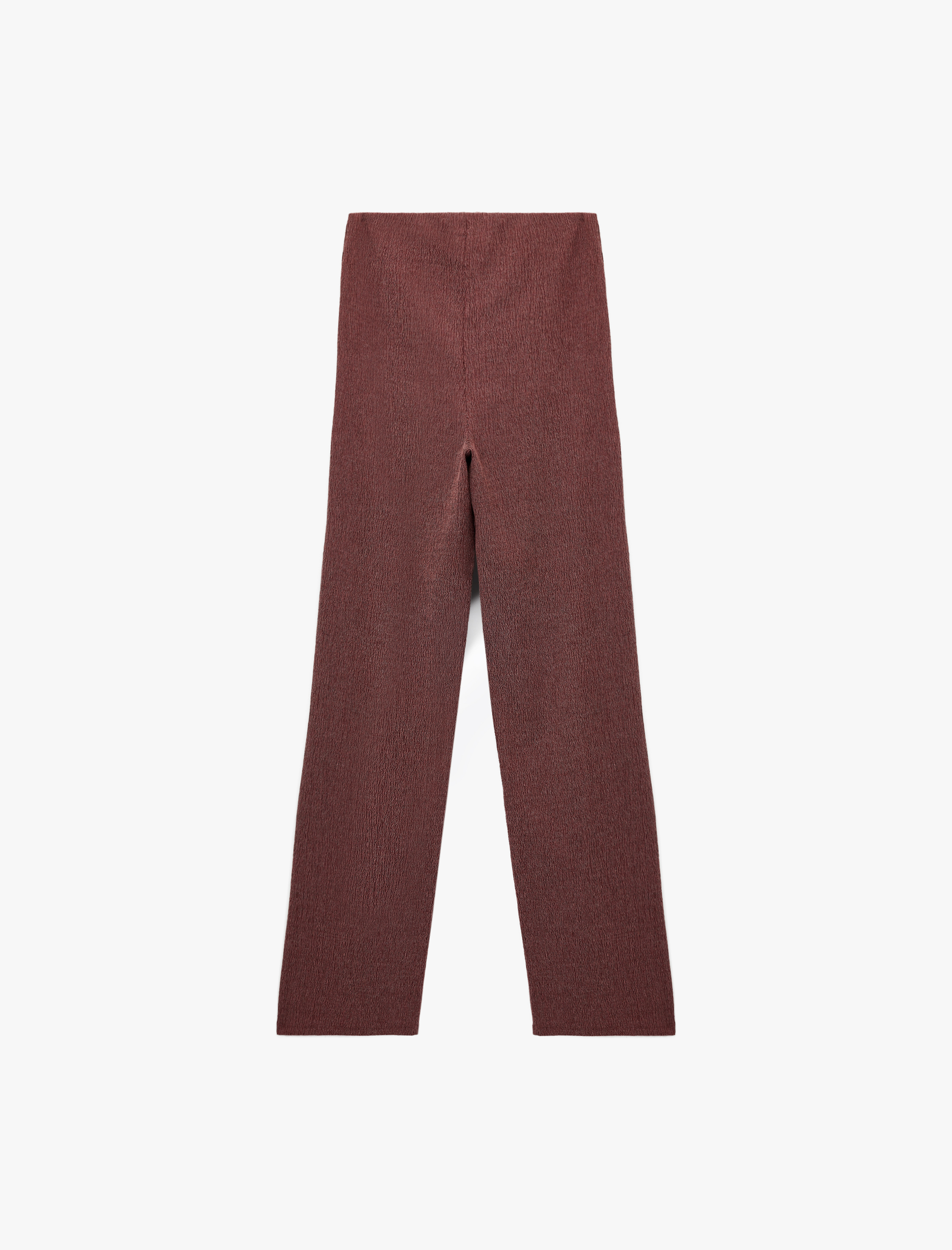   Bürümcük Kumaş Slim Fit Uzun Düz Paça Pantolon