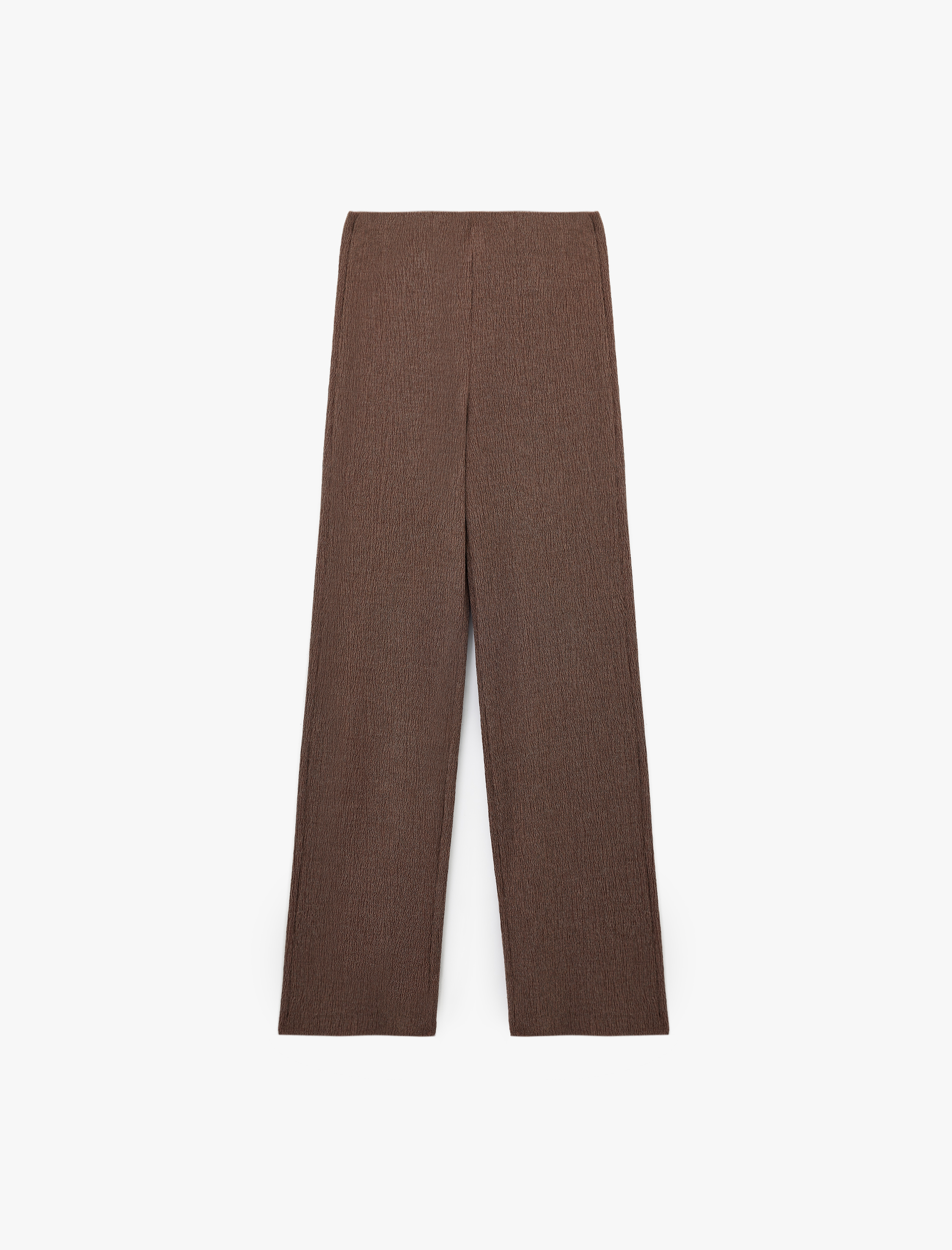   Bürümcük Kumaş Slim Fit Uzun Düz Paça Pantolon