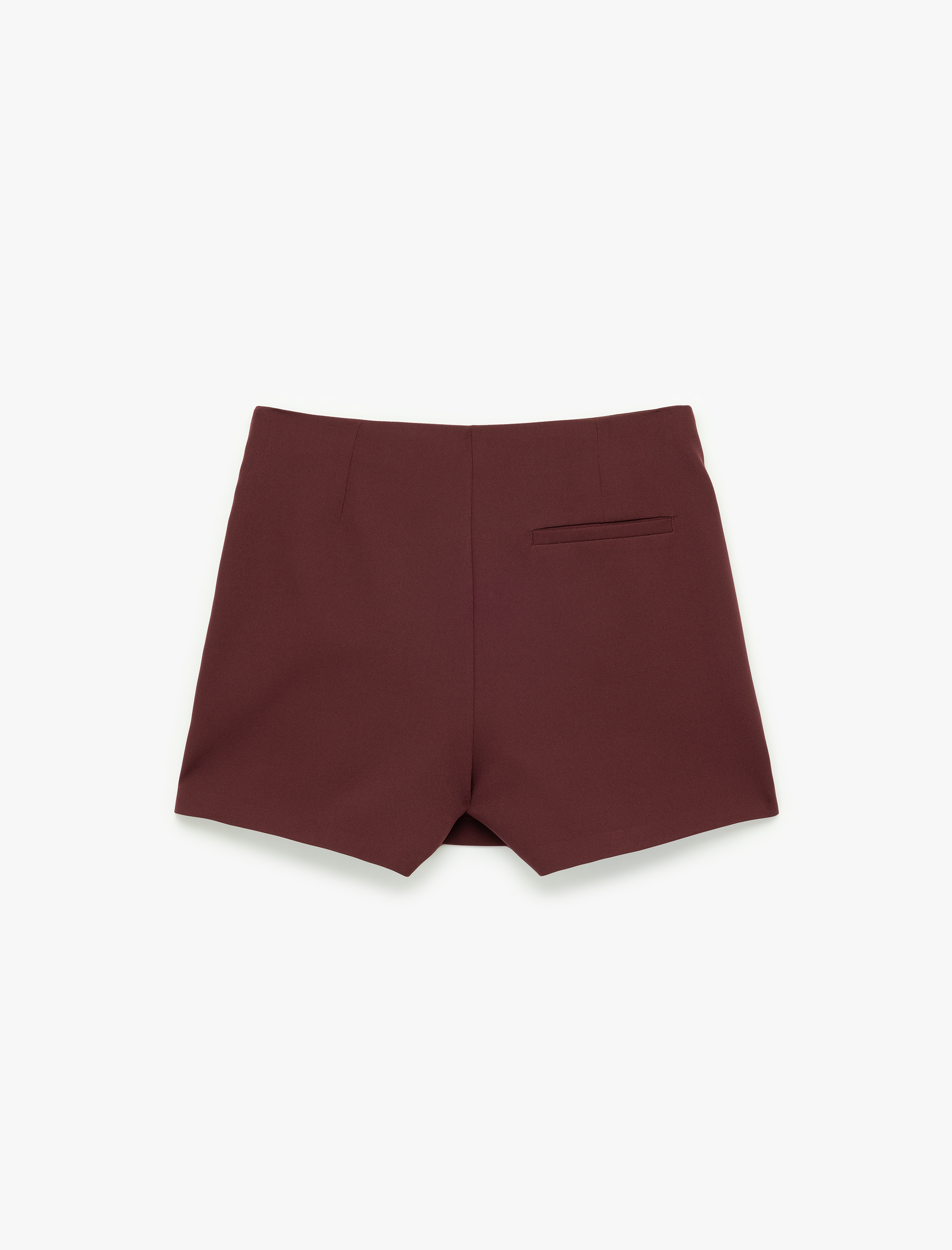   Slim Fit Cep Detaylı Mini Şort Etek