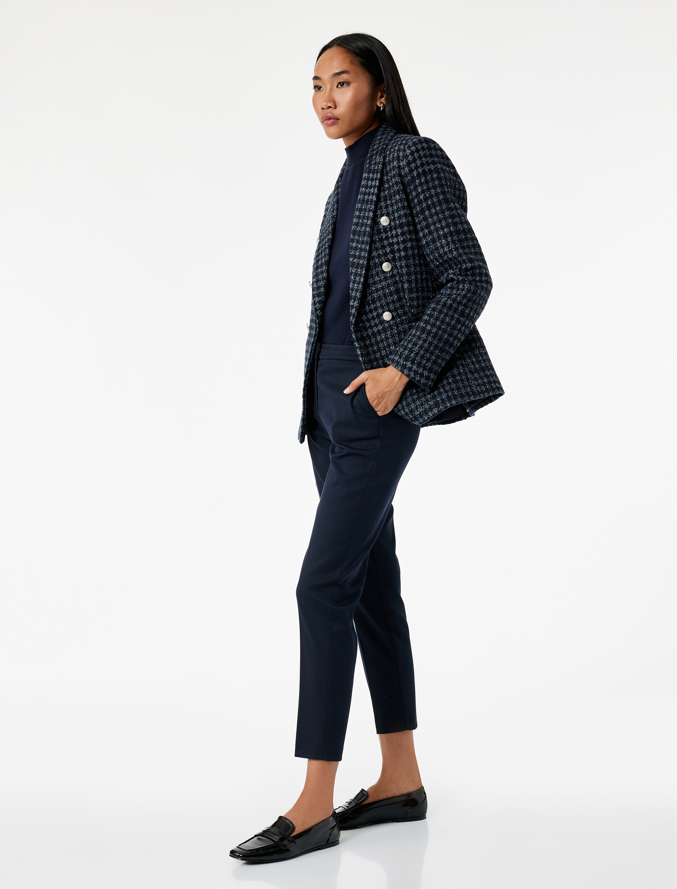   Standart Bel Cepli Cigarette Kumaş Pantolon