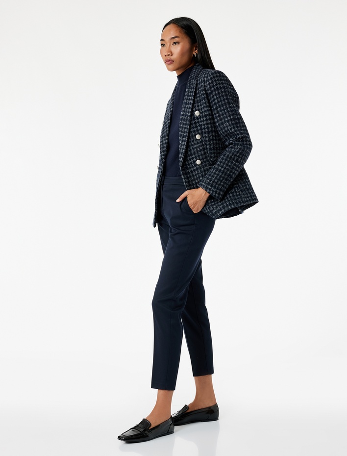  Standart Bel Cepli Cigarette Kumaş Pantolon