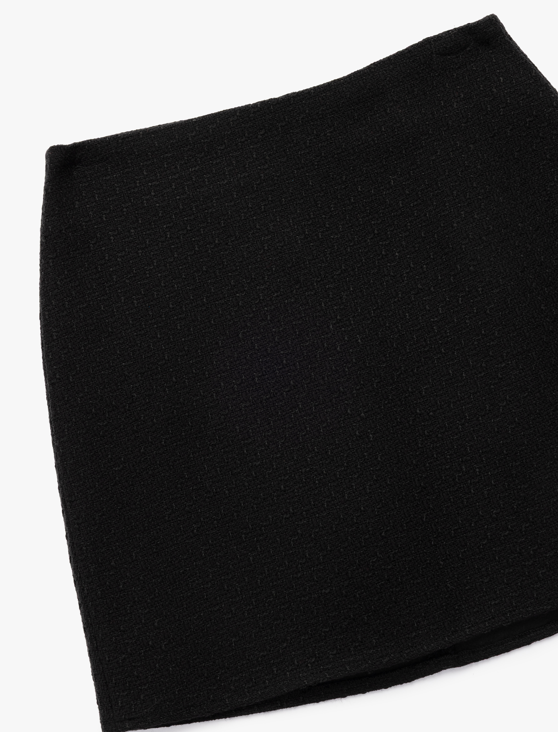   Slim Fit A Kesim Tüvit Mini Etek