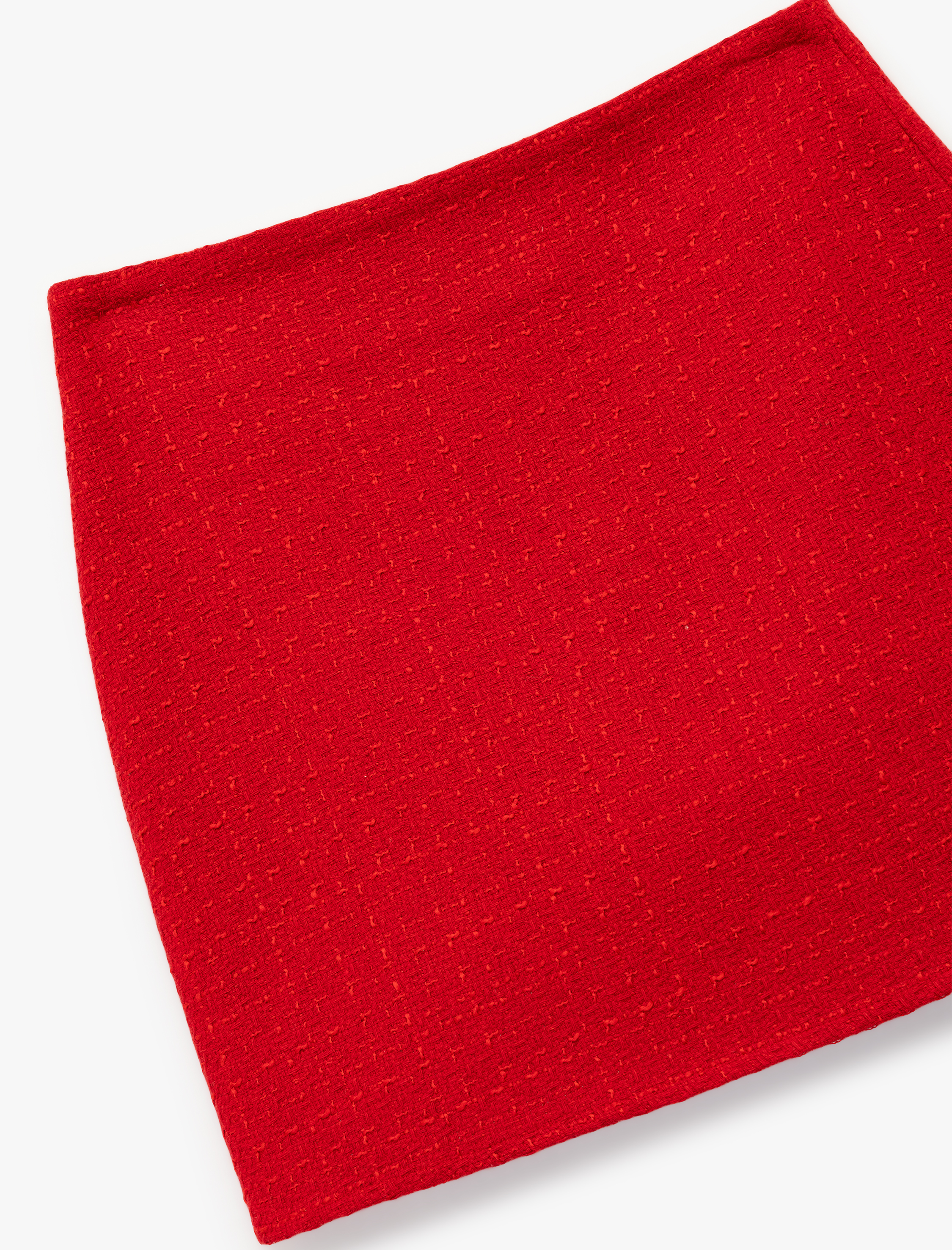   Slim Fit A Kesim Tüvit Mini Etek