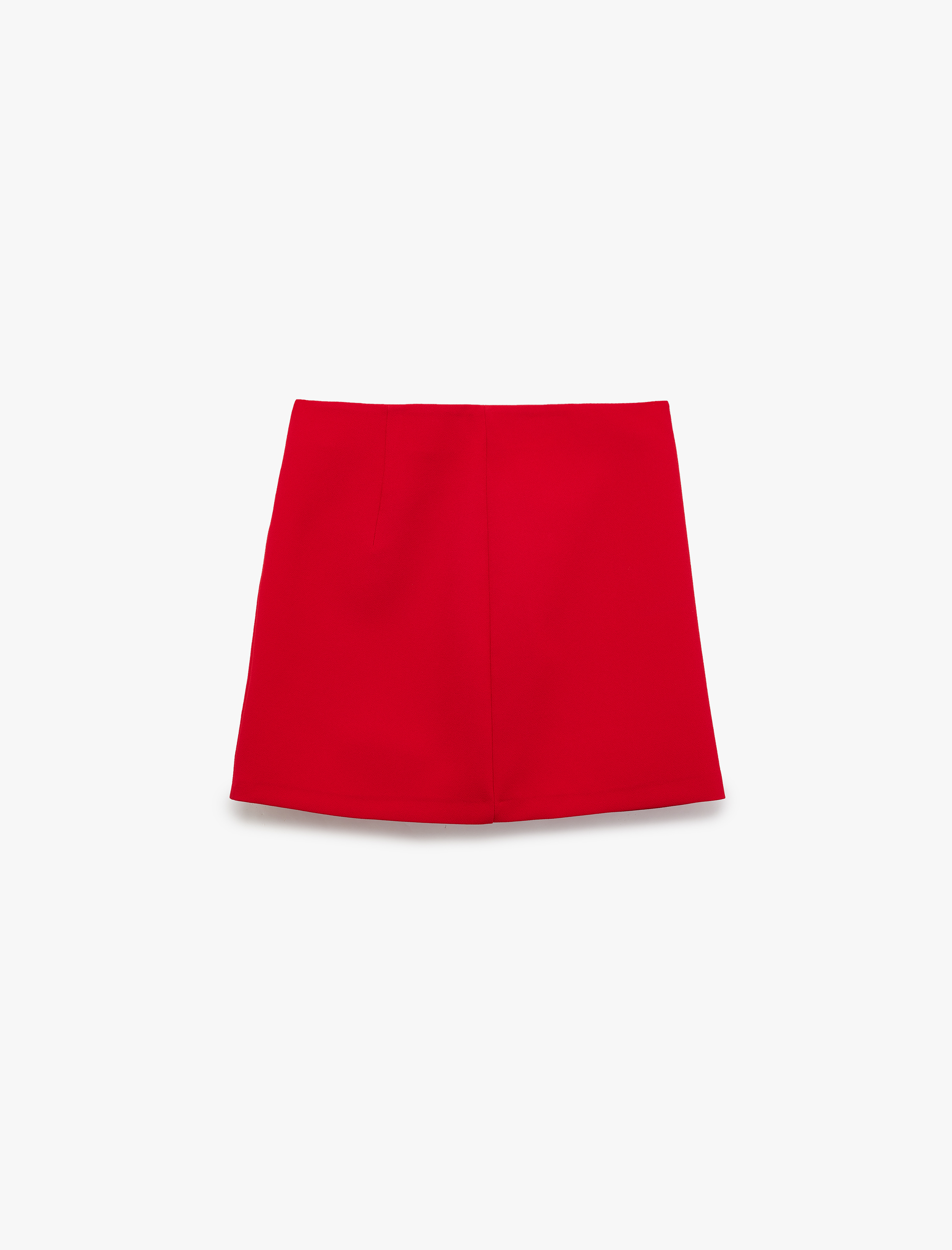   Yüksek Bel A Kesim Mini Etek