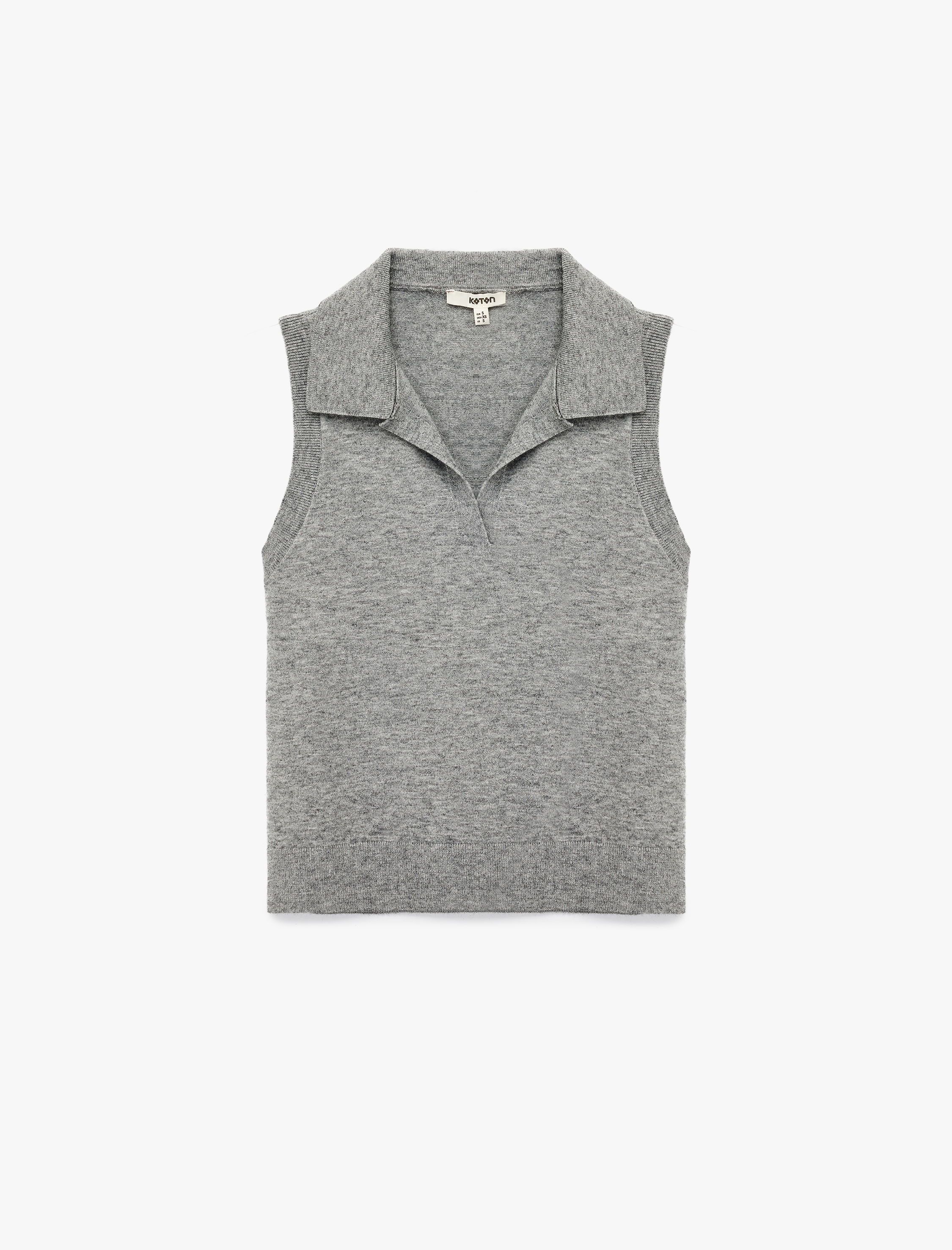   Kolsuz Polo Yaka Triko Süveter