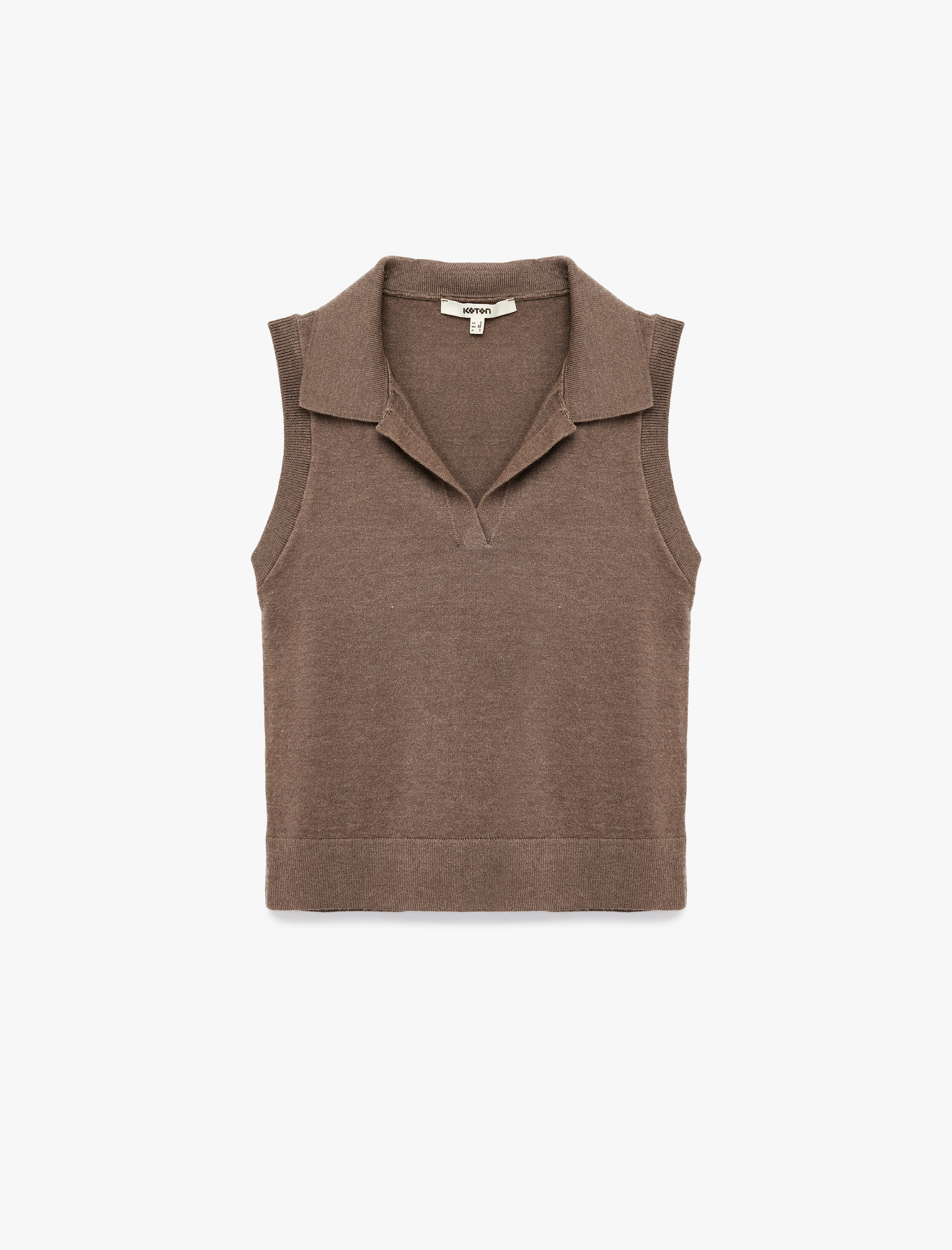   Kolsuz Polo Yaka Triko Süveter