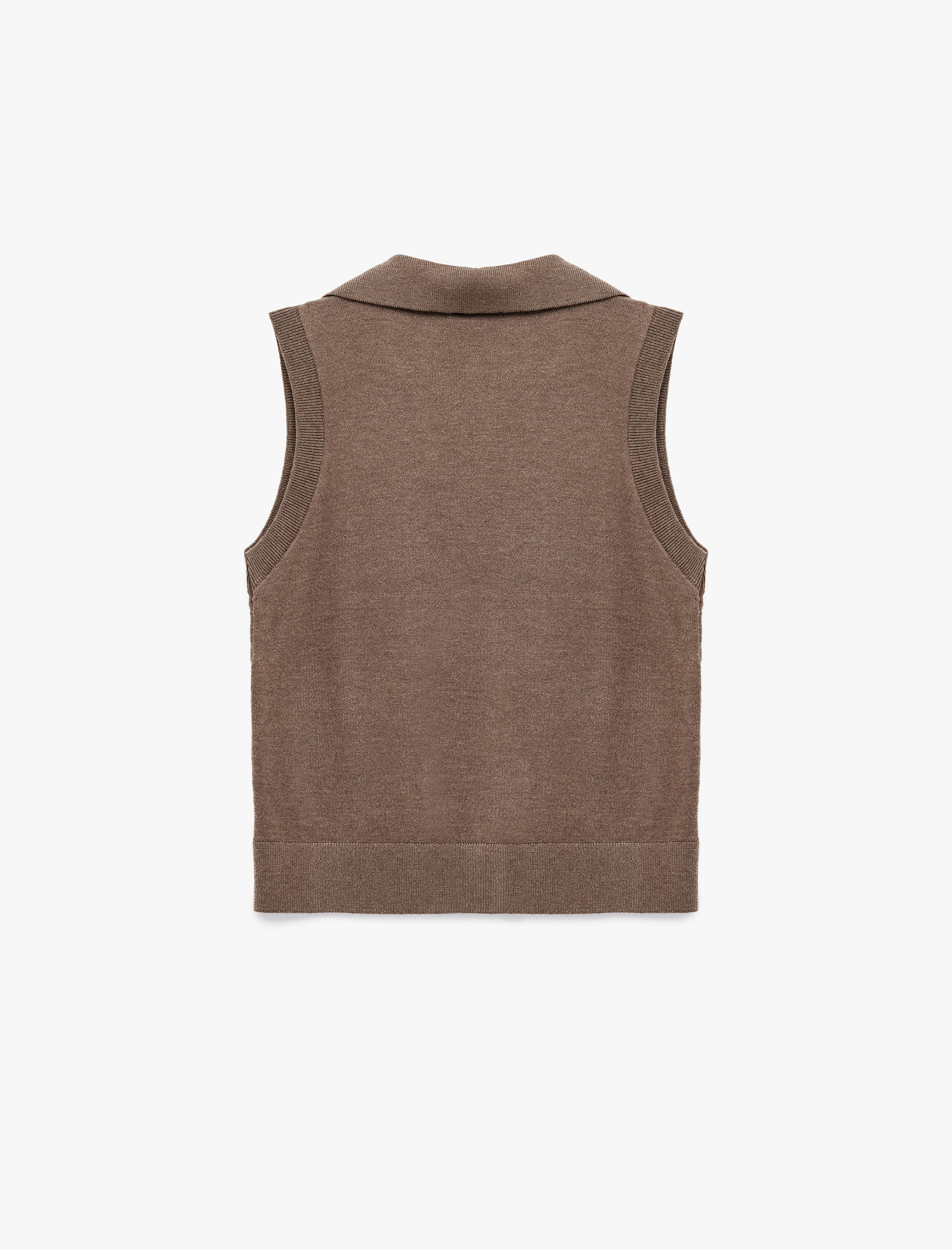   Kolsuz Polo Yaka Triko Süveter