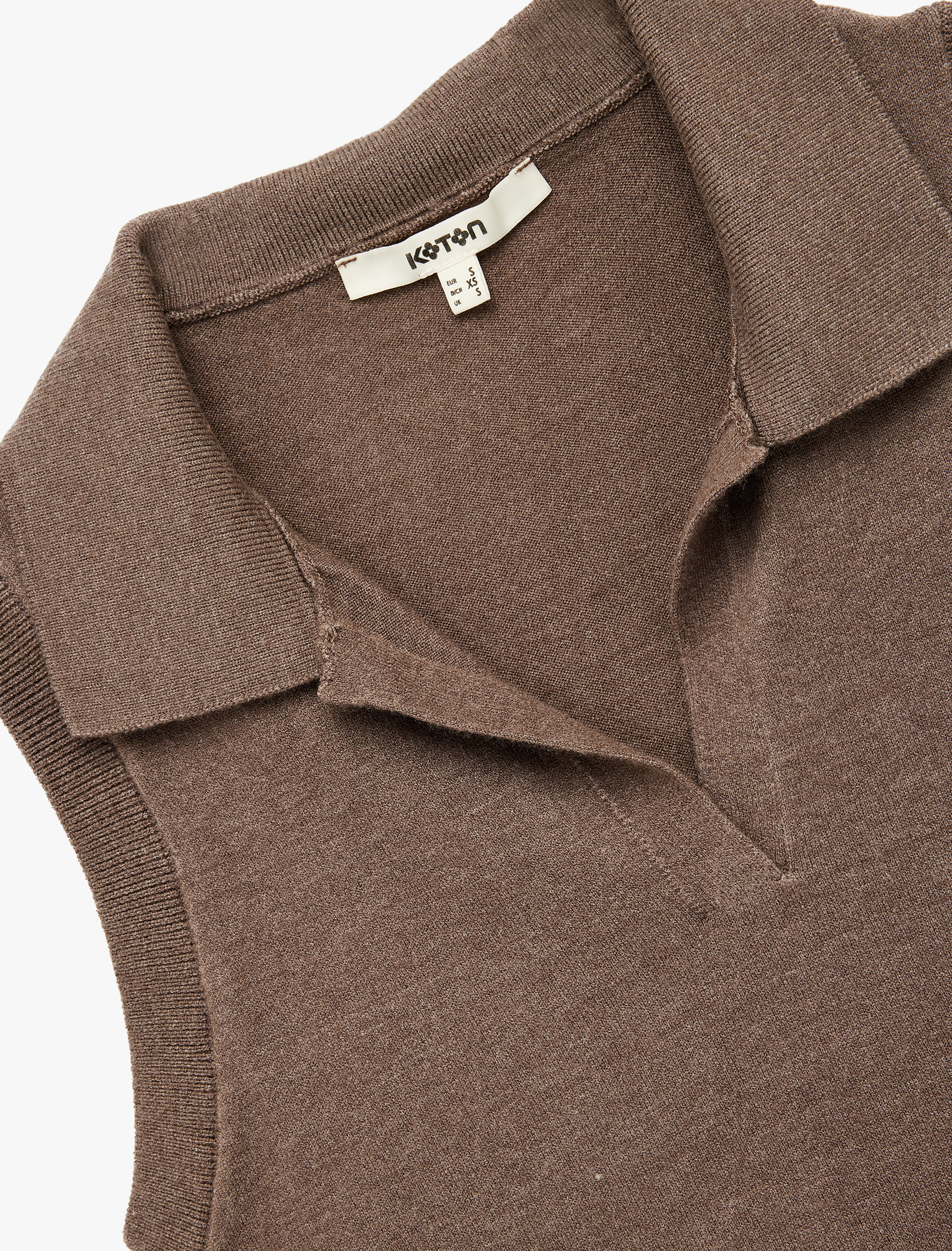   Kolsuz Polo Yaka Triko Süveter