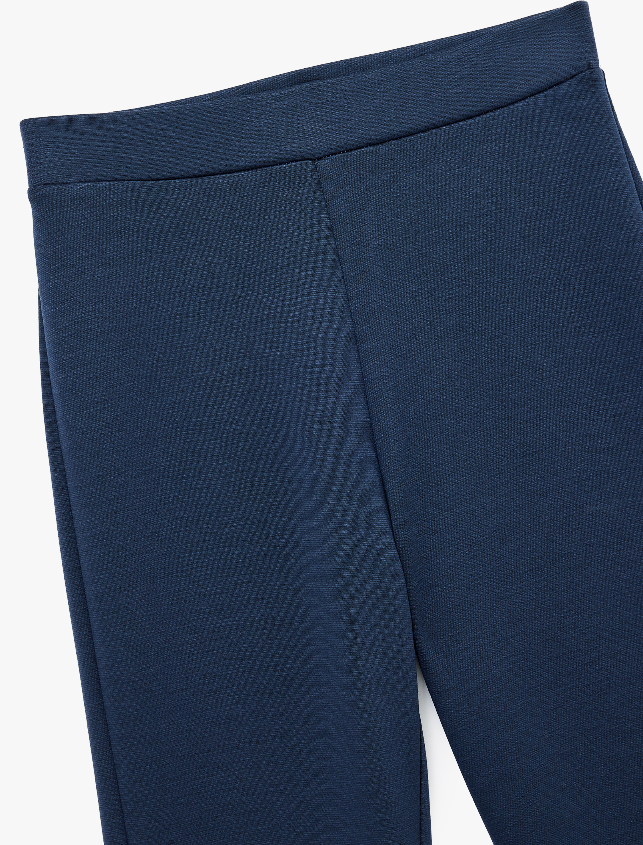   Scuba Kumaş Slim Fit İspanyol Paça Pantolon