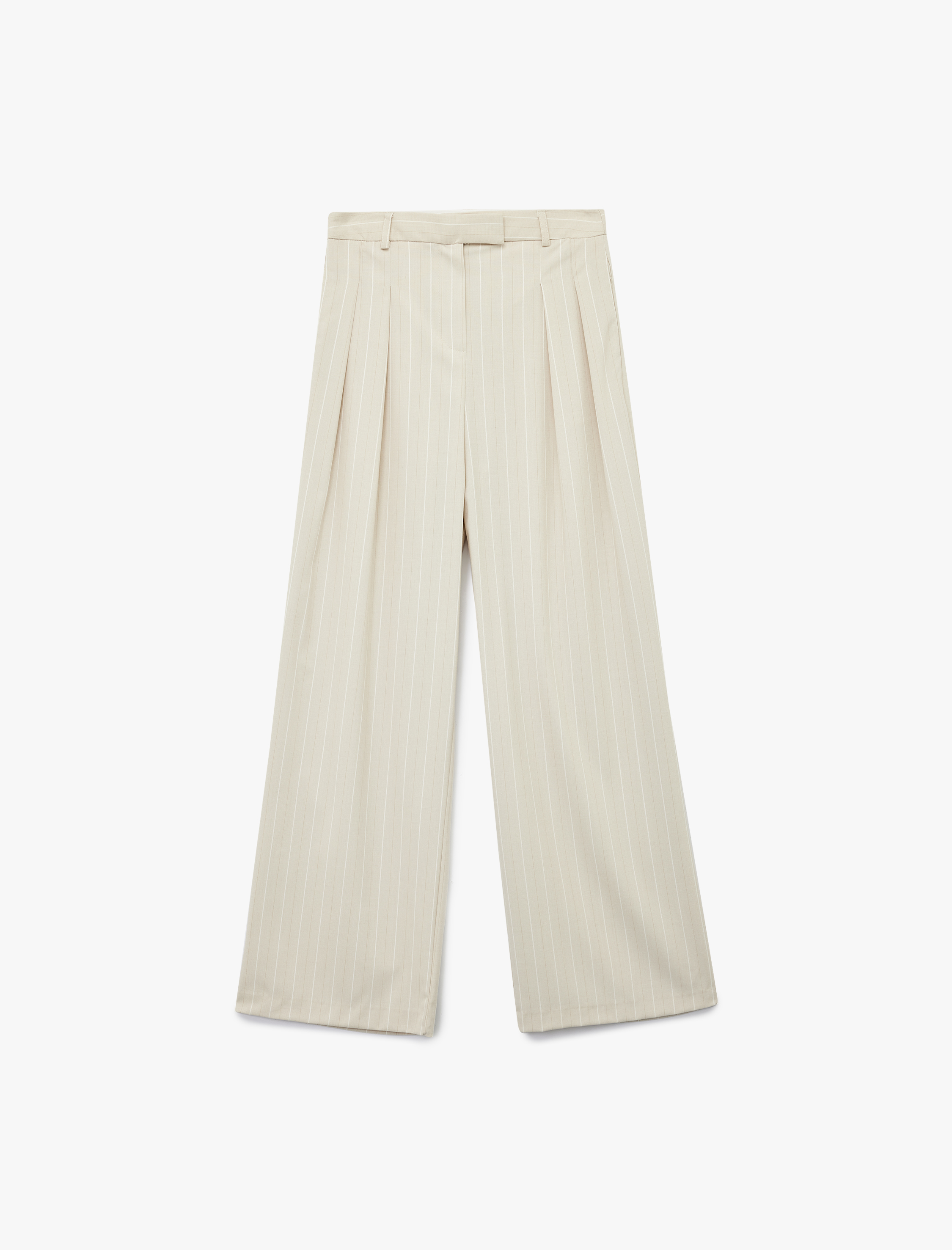   Pileli Geniş Paça Palazzo Pantolon