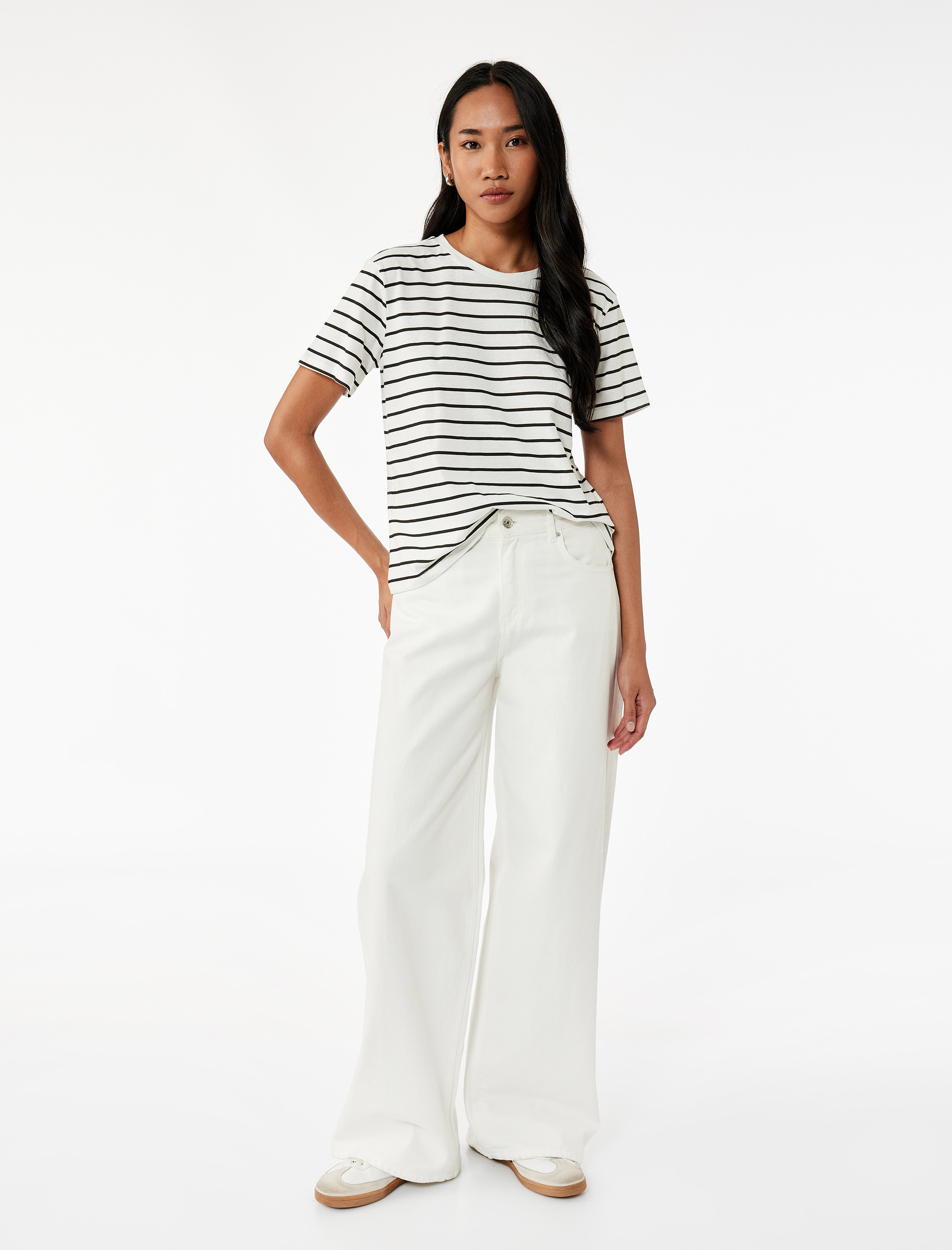   3'lü Pamuklu Kısa Kollu Bisiklet Yaka Tişört Seti