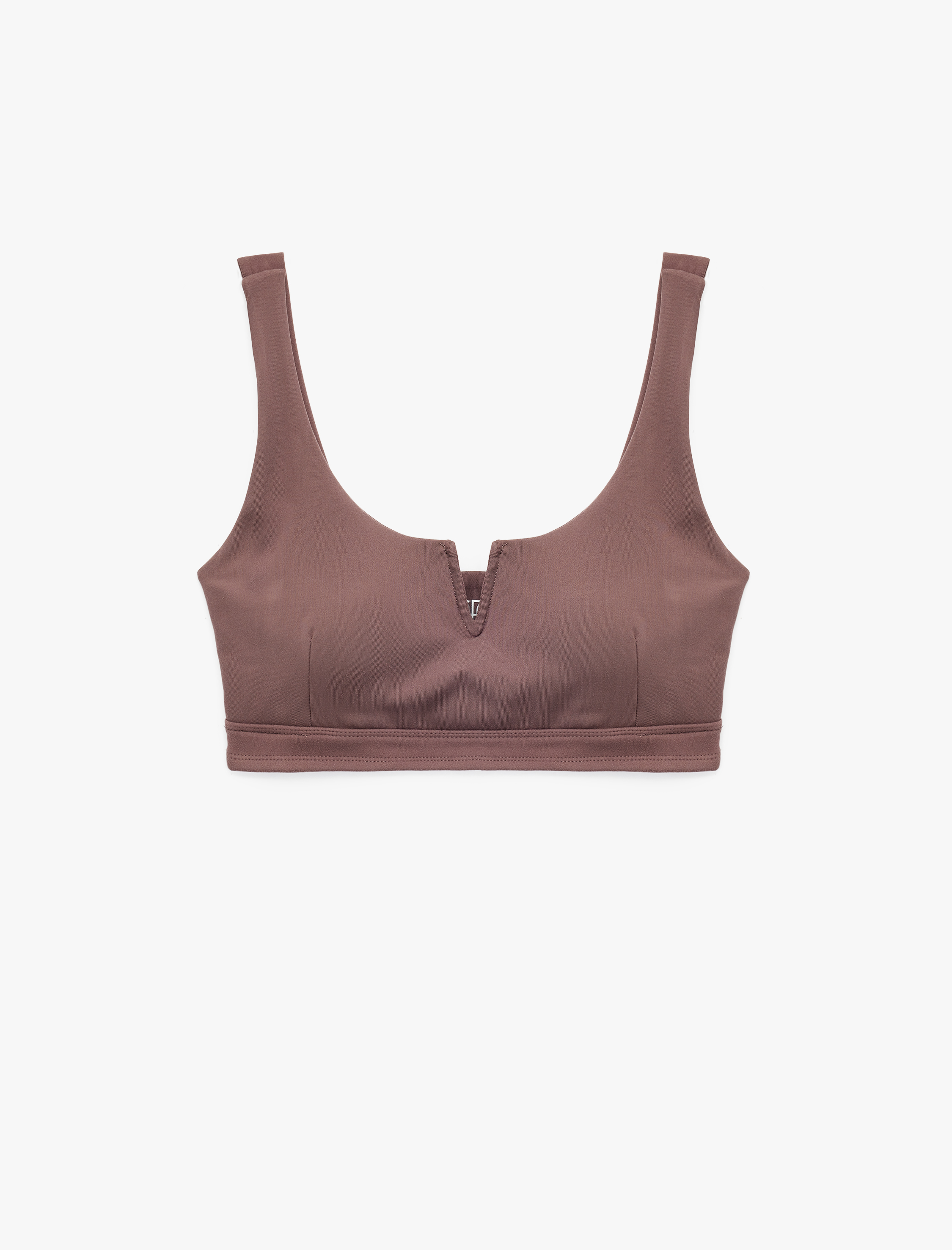 Kolsuz V Yaka Kaplı Sporcu Sütyeni